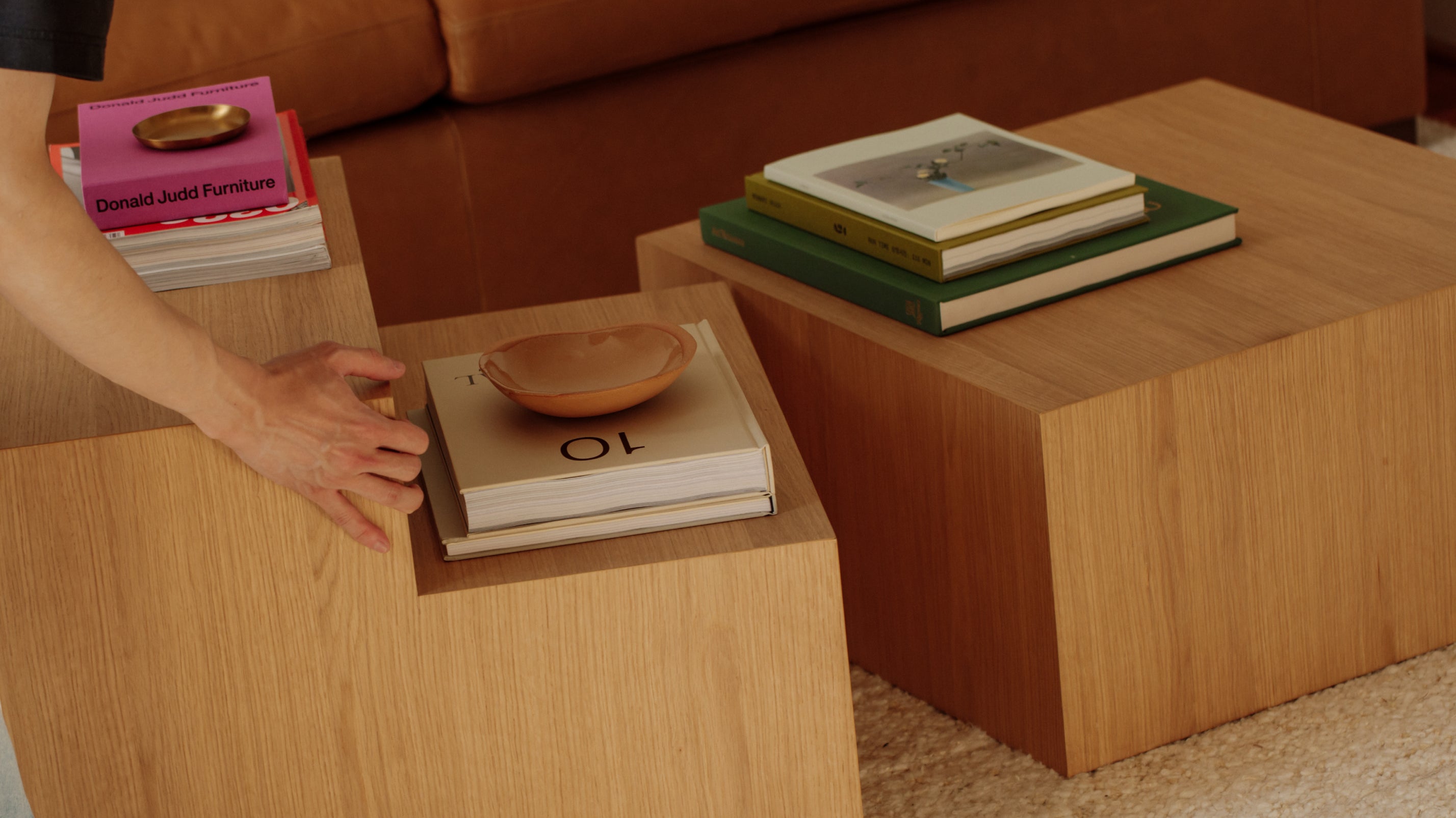 Align Coffee Table, Regular, Travertine