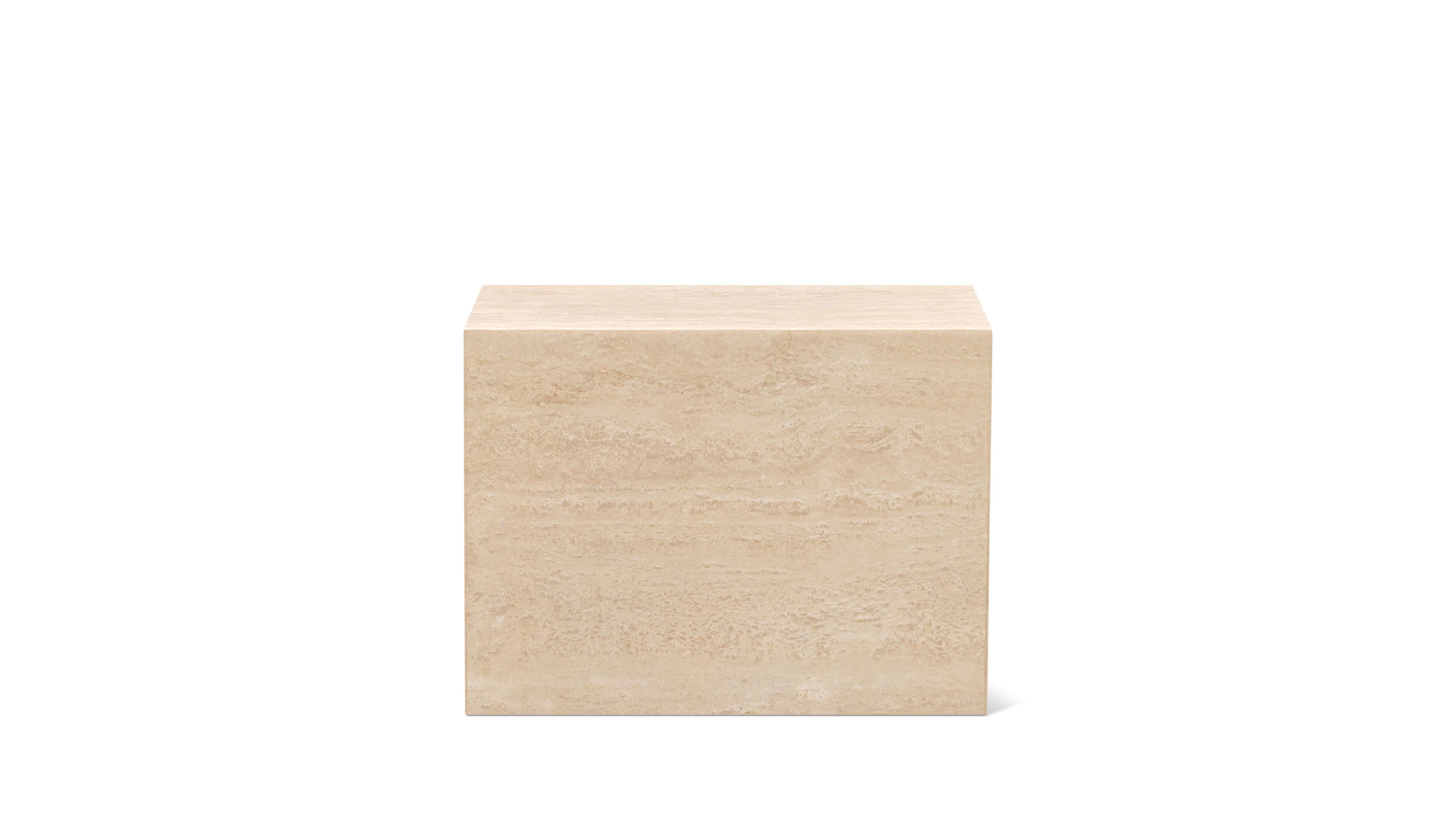 Align Coffee Table, Tiered, Travertine