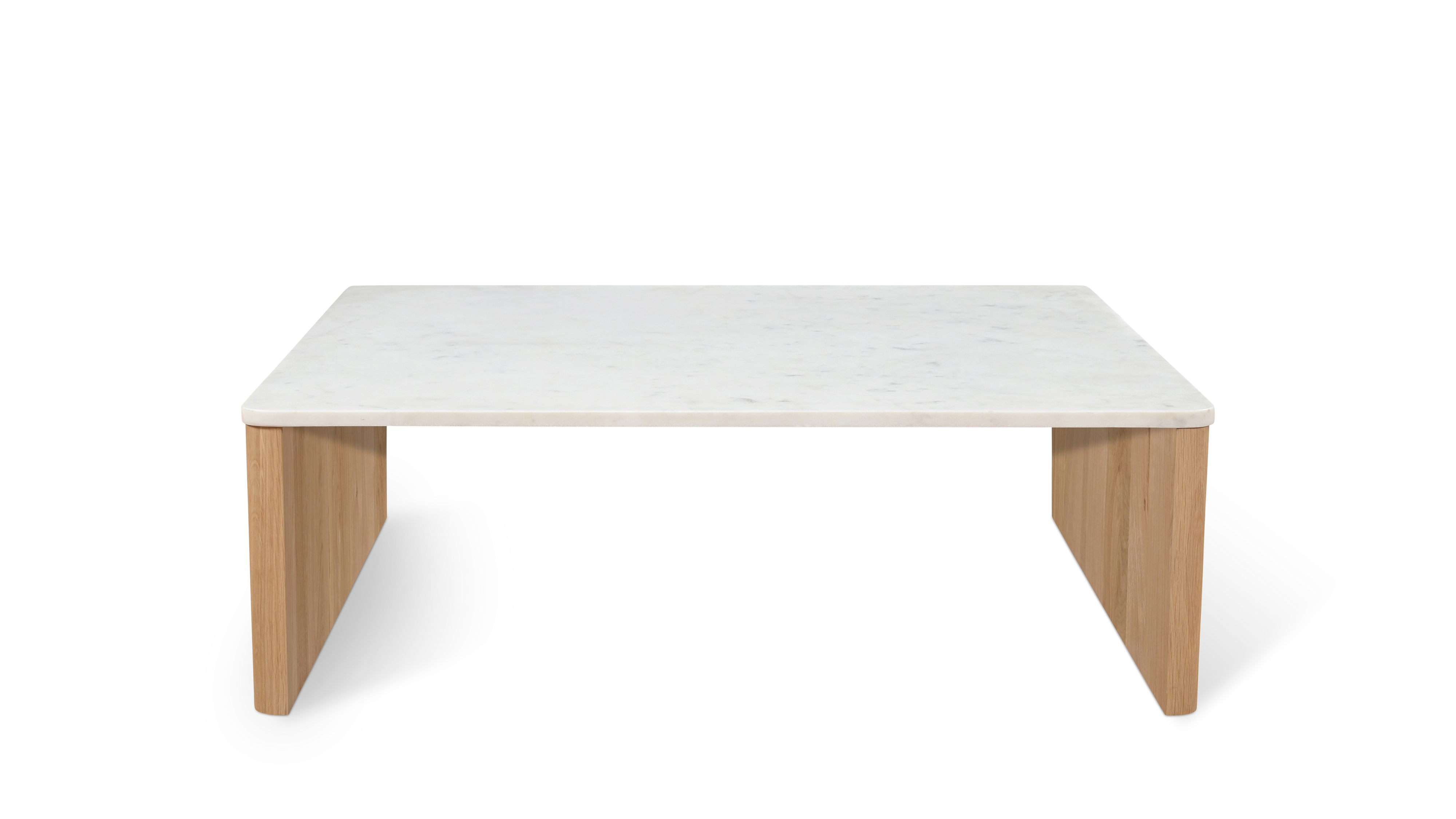 Form Marble Coffee Table, Oak - Image 3