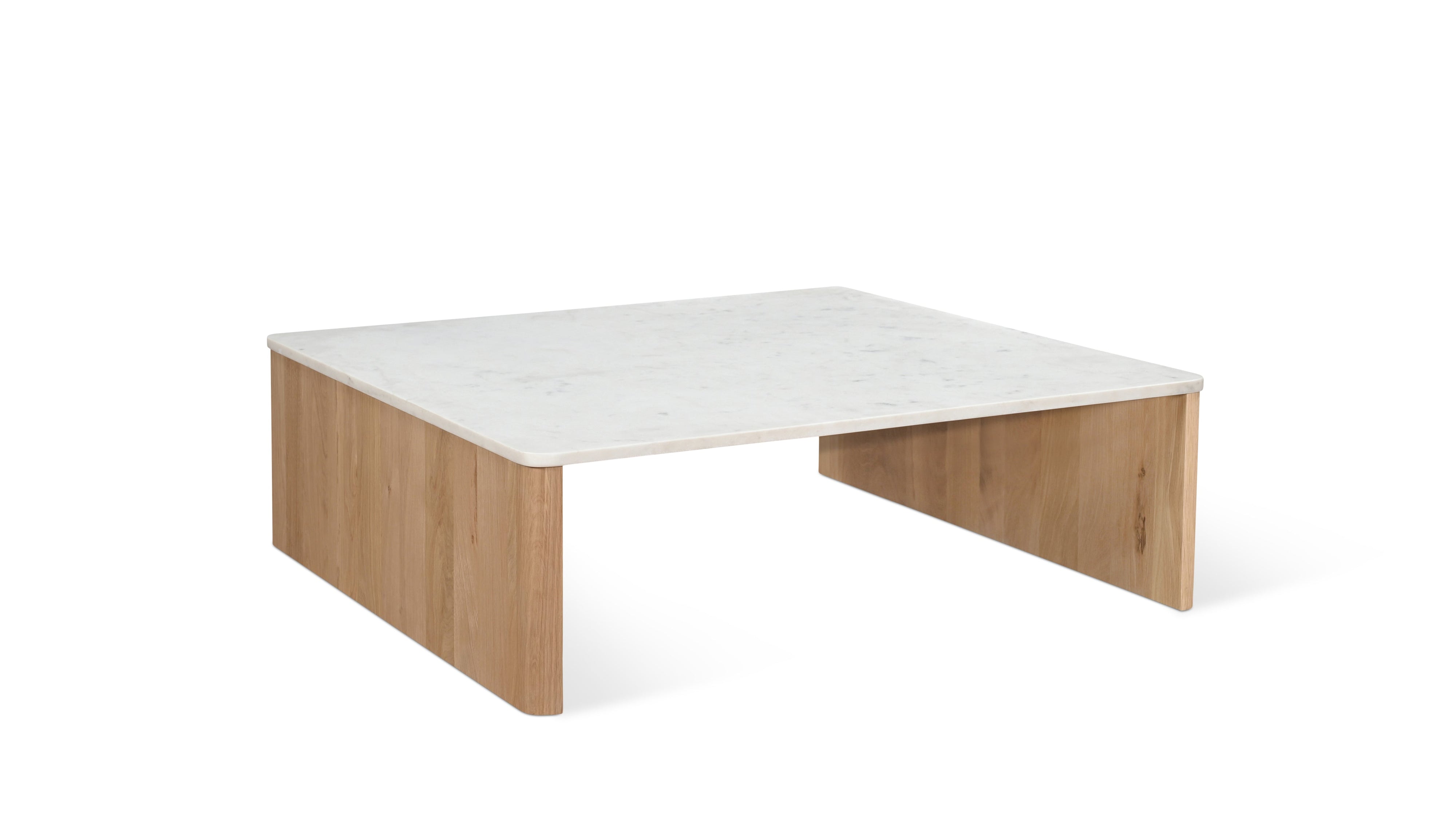 Form Marble Coffee Table, Oak - Image 1