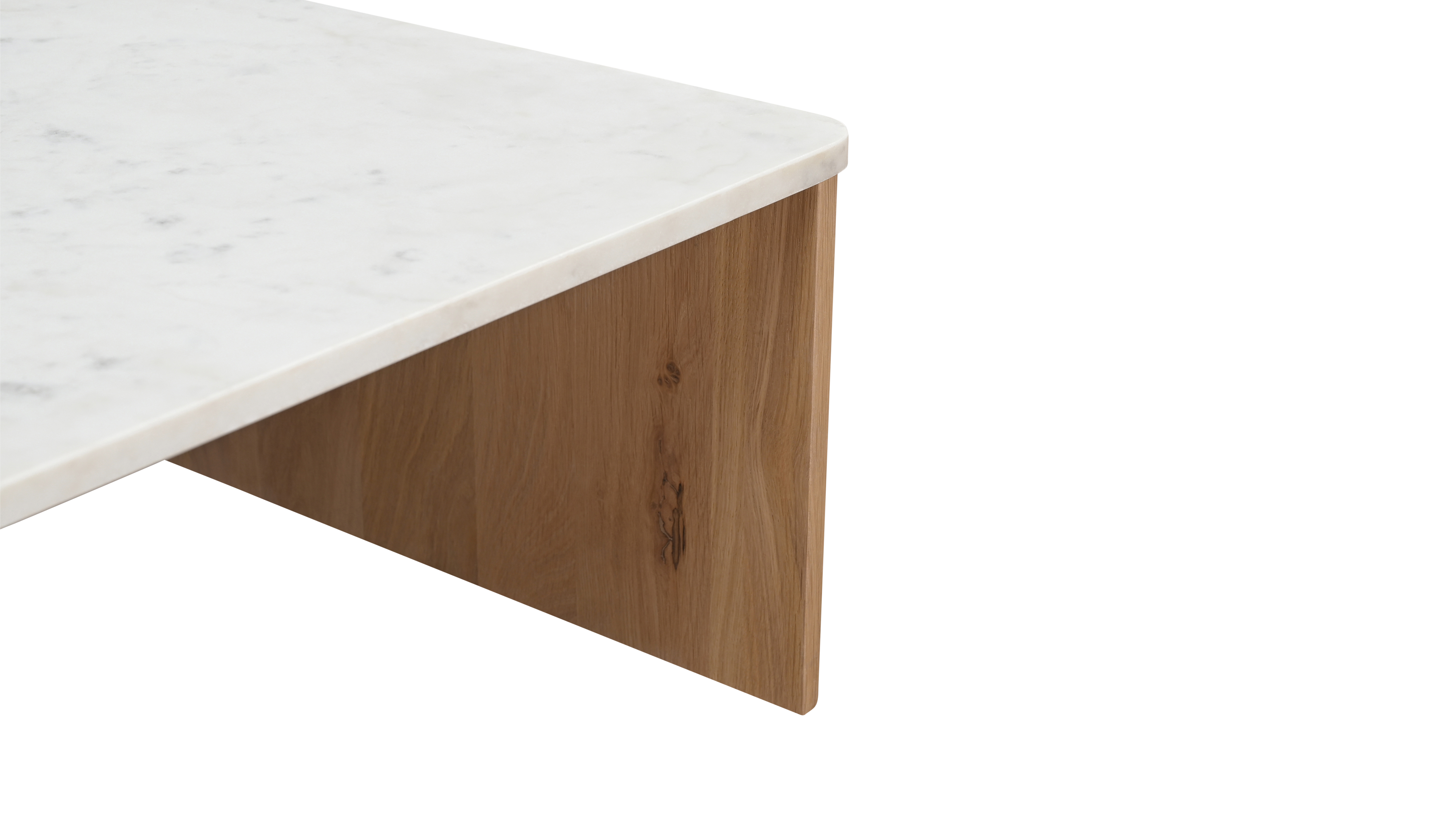 Form Marble Coffee Table, Oak - Image 6