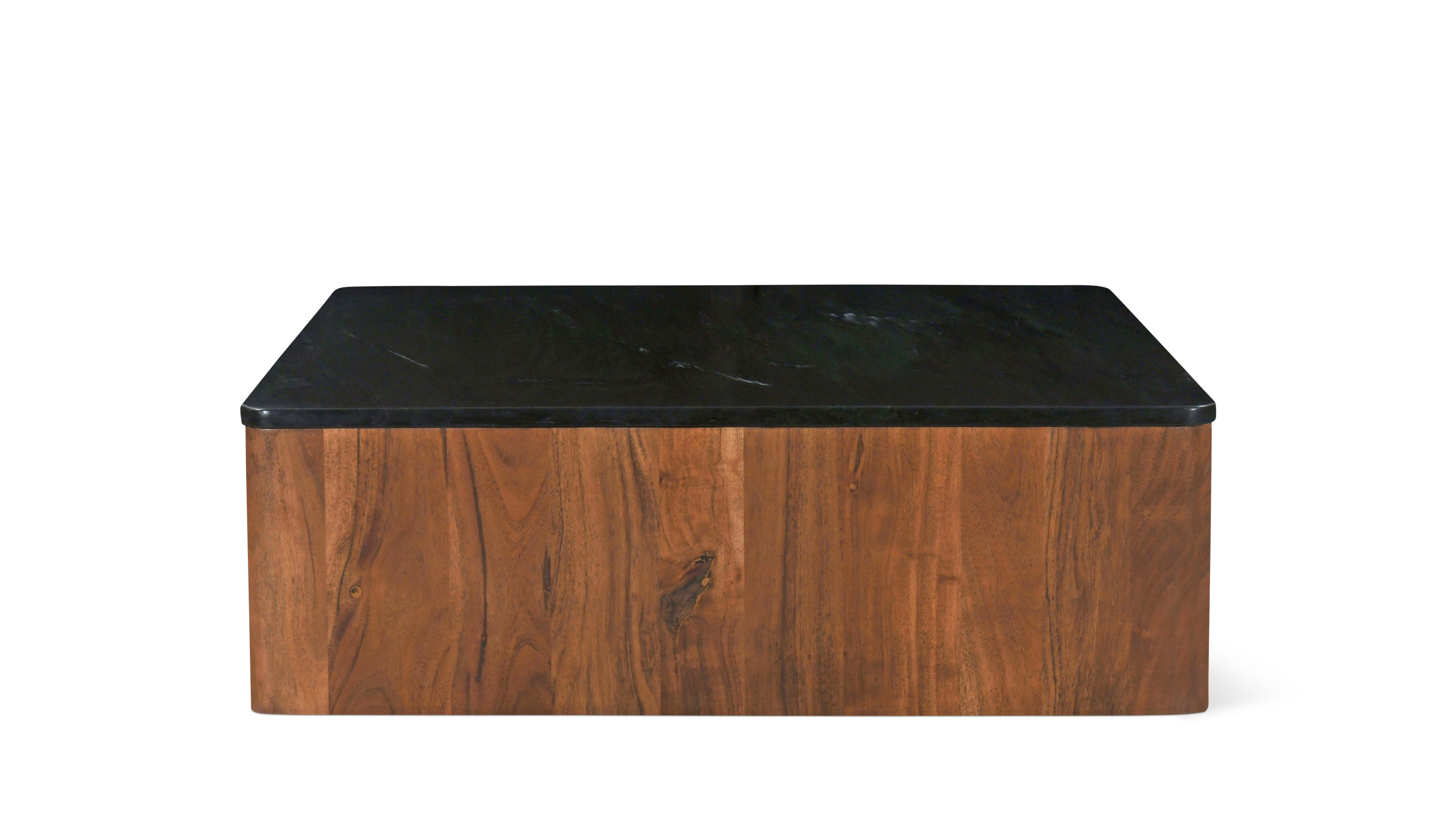 Form Marble Coffee Table, American Walnut - Image 3