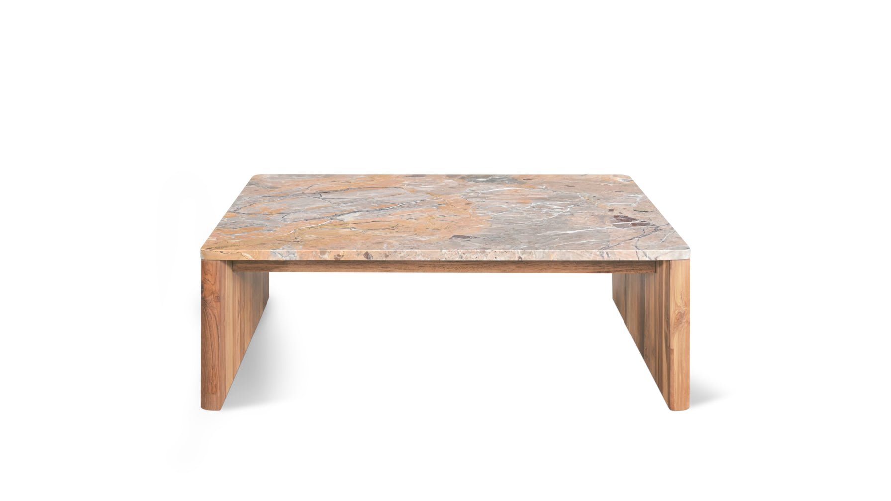 Form Lavante Marble Coffee Table, Teak - Sundays CompanyCOF - JD - 003 - 012 - 0