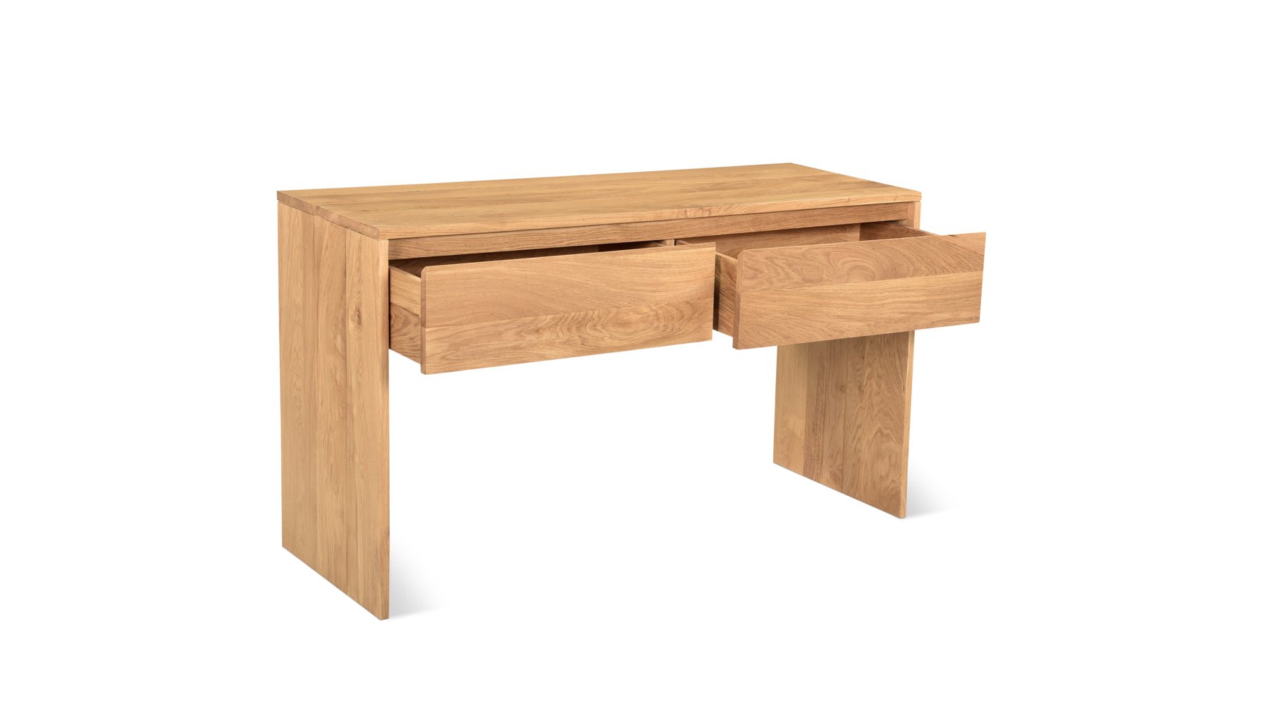Everyday Console, 2 Drawer, Oak - Sundays CompanyCON - JD - 001 - 024