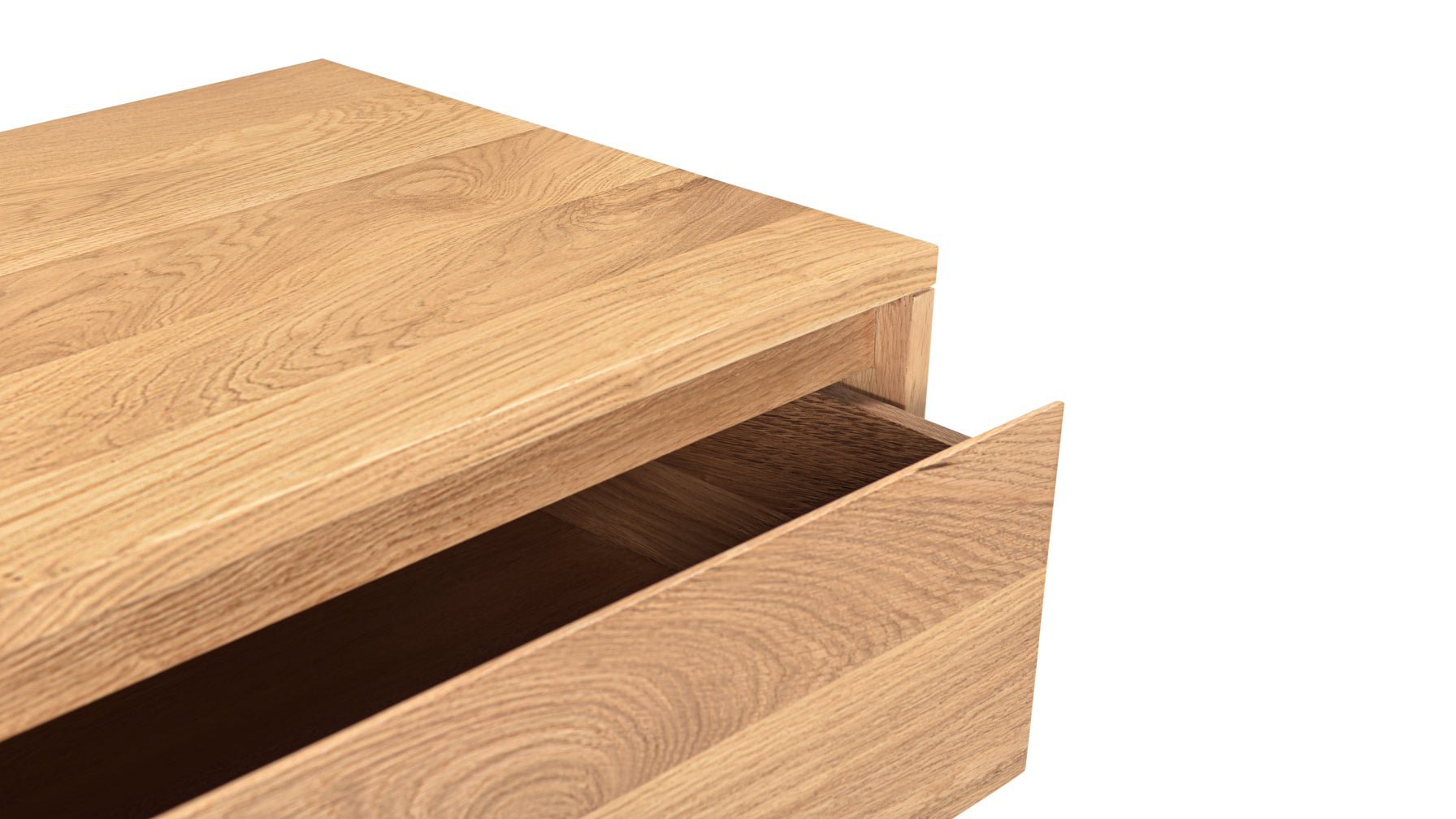 Everyday Console, 2 Drawer, Oak - Sundays CompanyCON - JD - 001 - 024