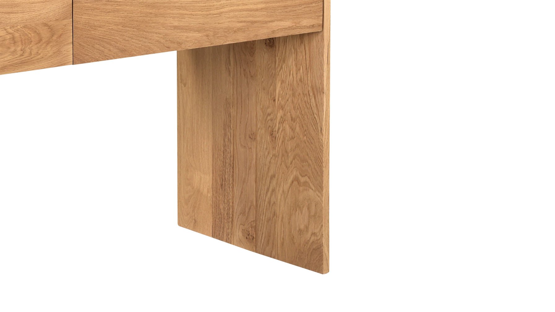 Everyday Console, 2 Drawer, Oak - Sundays CompanyCON - JD - 001 - 024