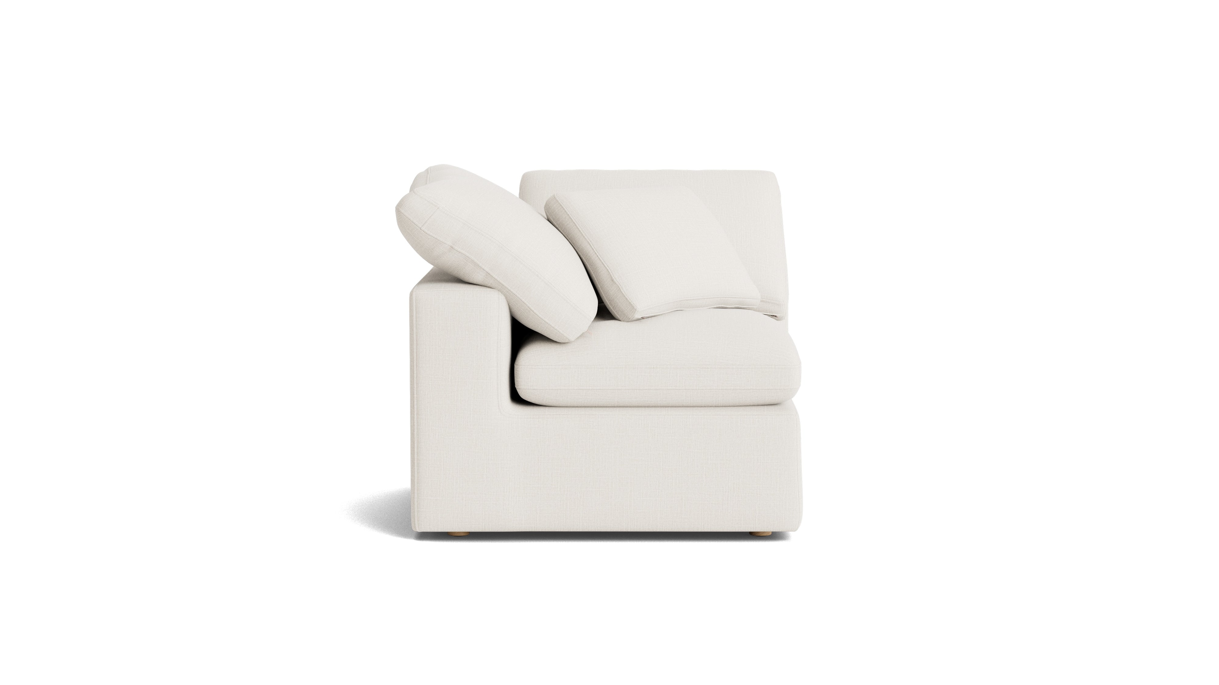 Movie Night™ Corner Chair, Large, Cream Linen (Left or Right)