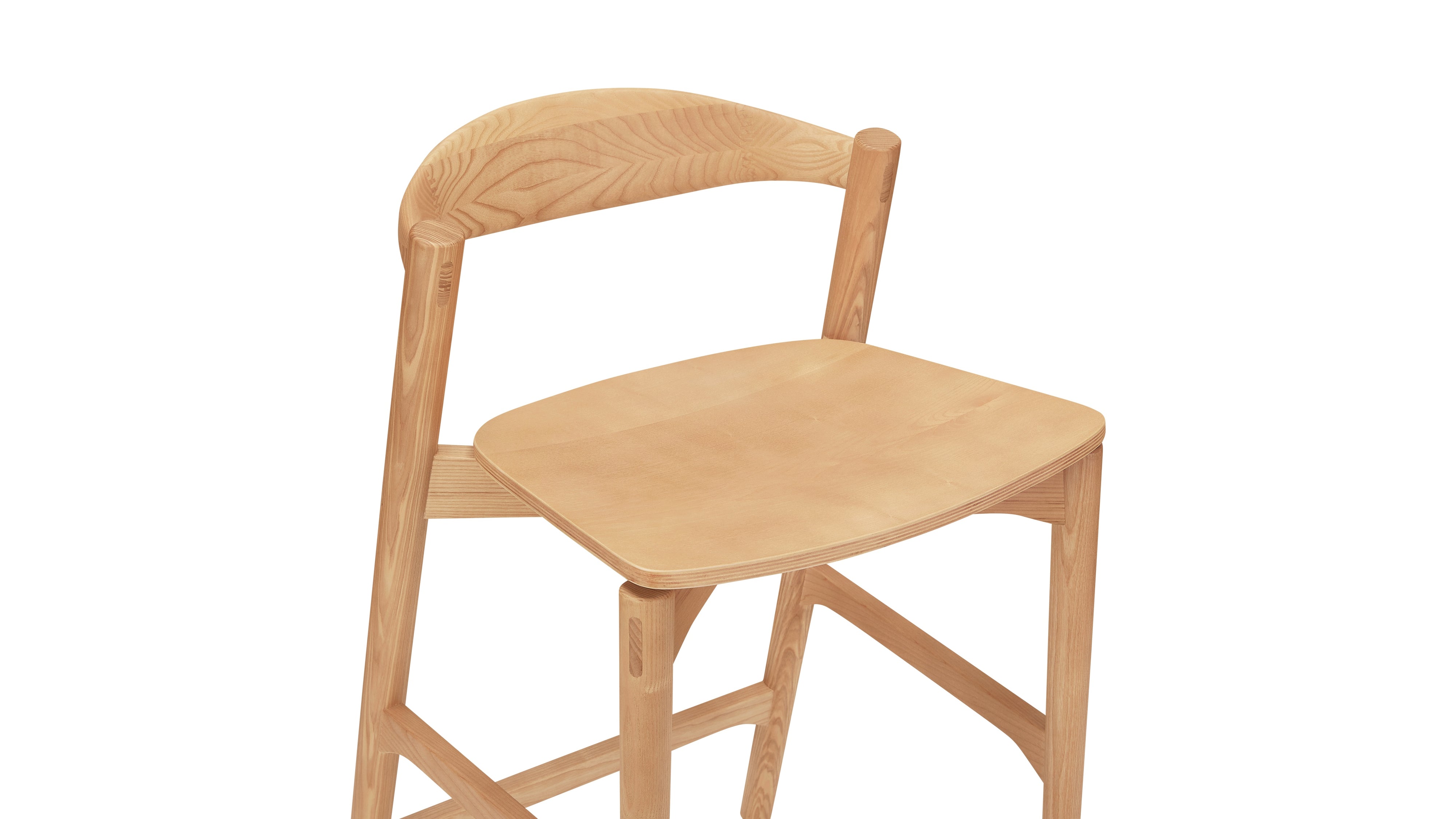 Haven Counter Stool, Stained Oak