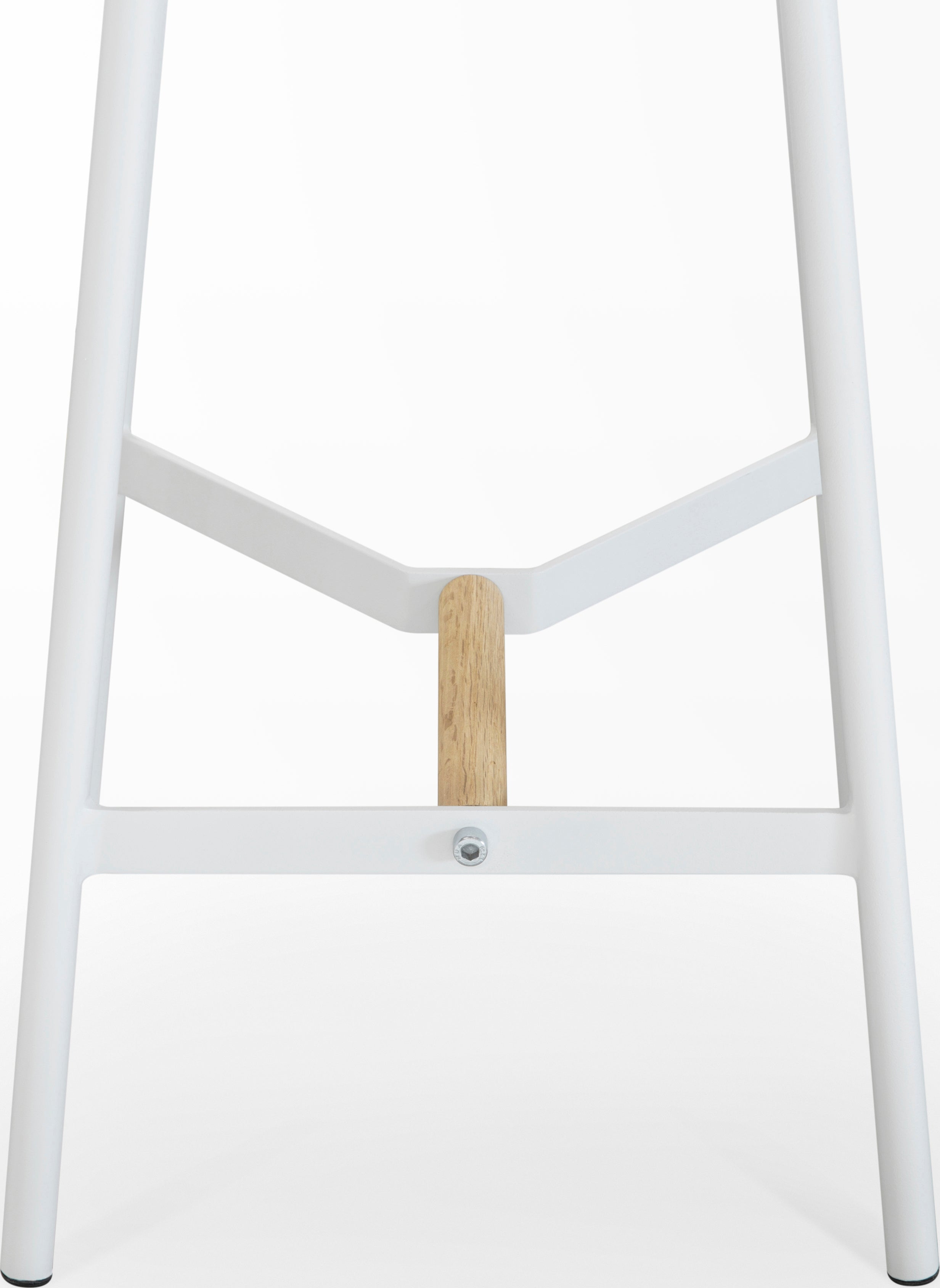 Take The Edge Off Stool, Counter, Natural/White Metal - Image 8