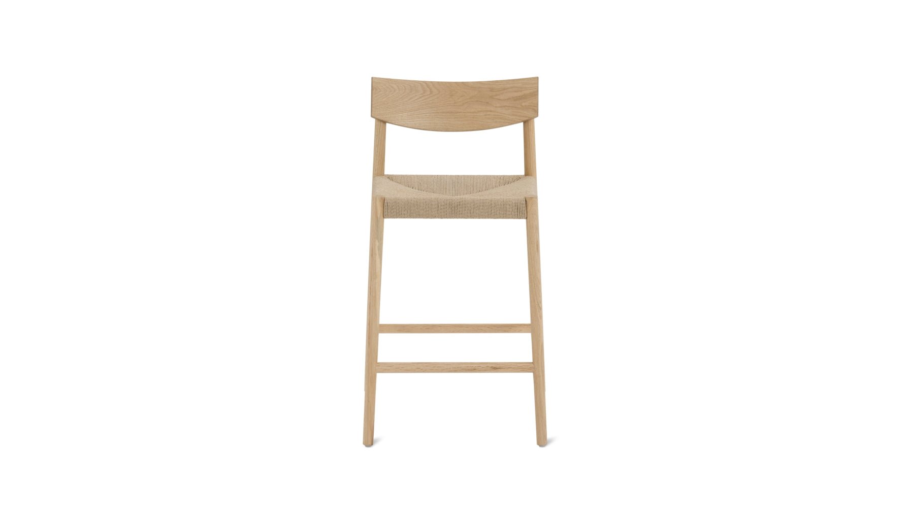 Dinner Guest Counter Stool, White Oak/ Natural Papercord Seat - Sundays CompanyCST - SH - 003 - 024