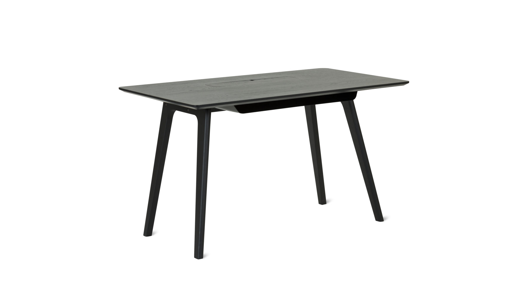 Writer Desk, Black Oak - Image 1