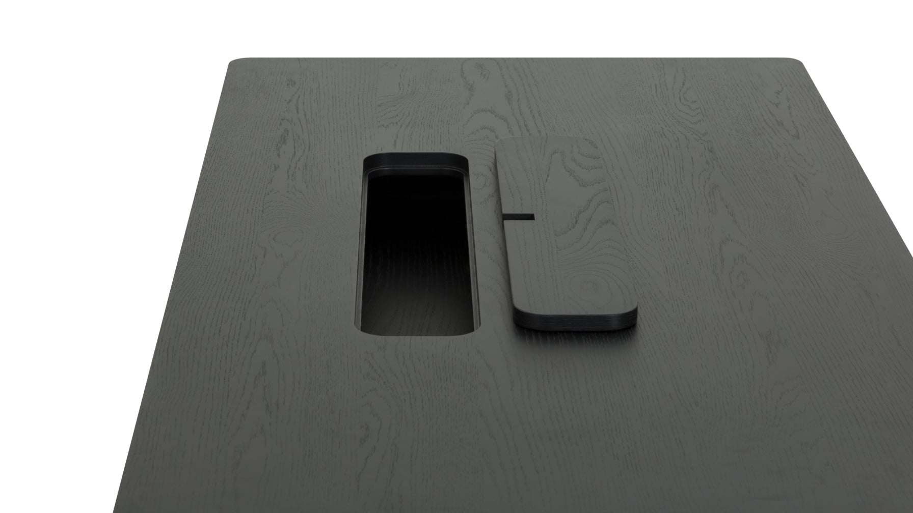 Writer Desk, Black Oak - Image 10