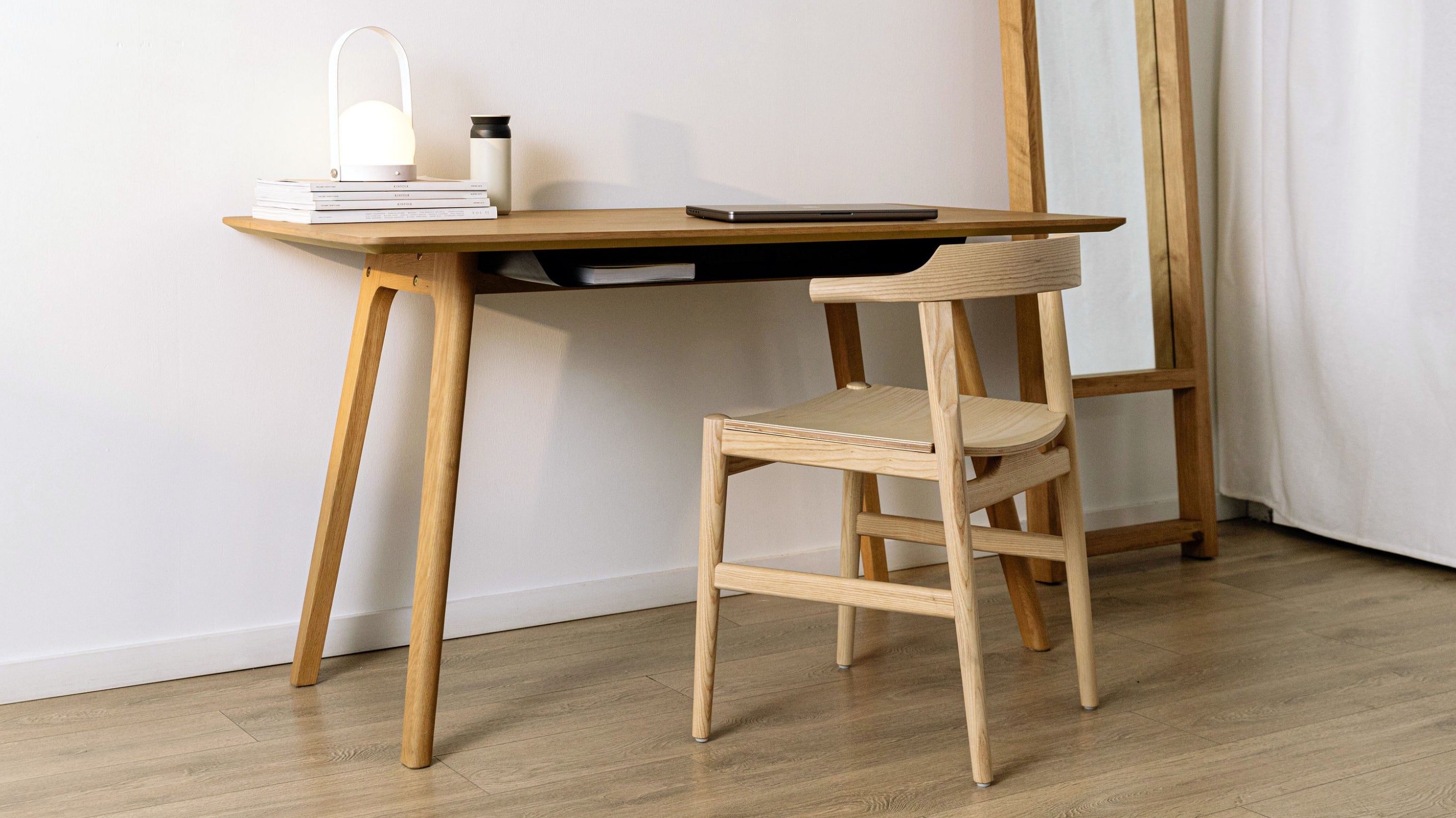 Writer Desk, Black Oak - Image 3