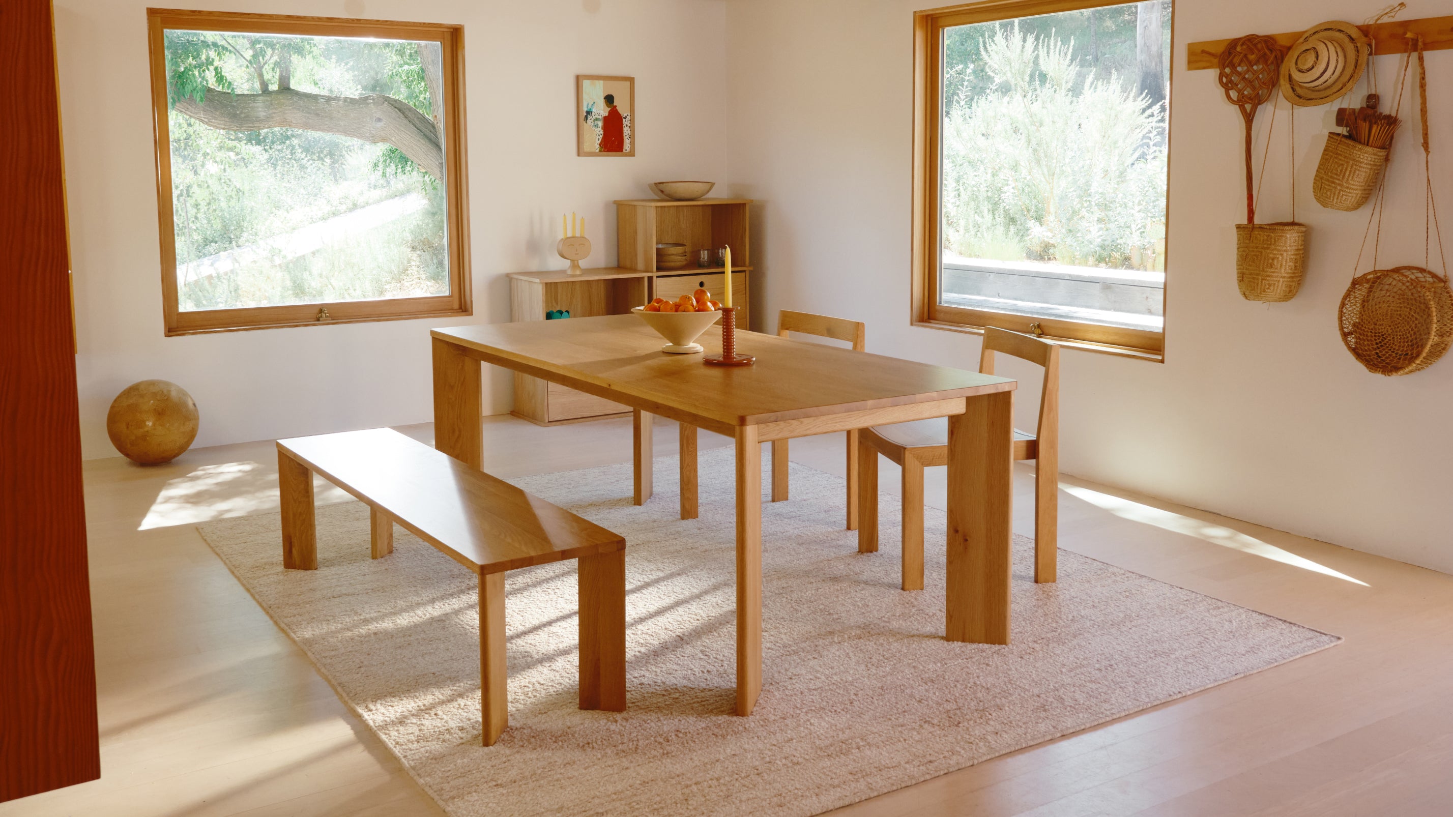 Frame Dining Table, Seats 6-8 People, Oak