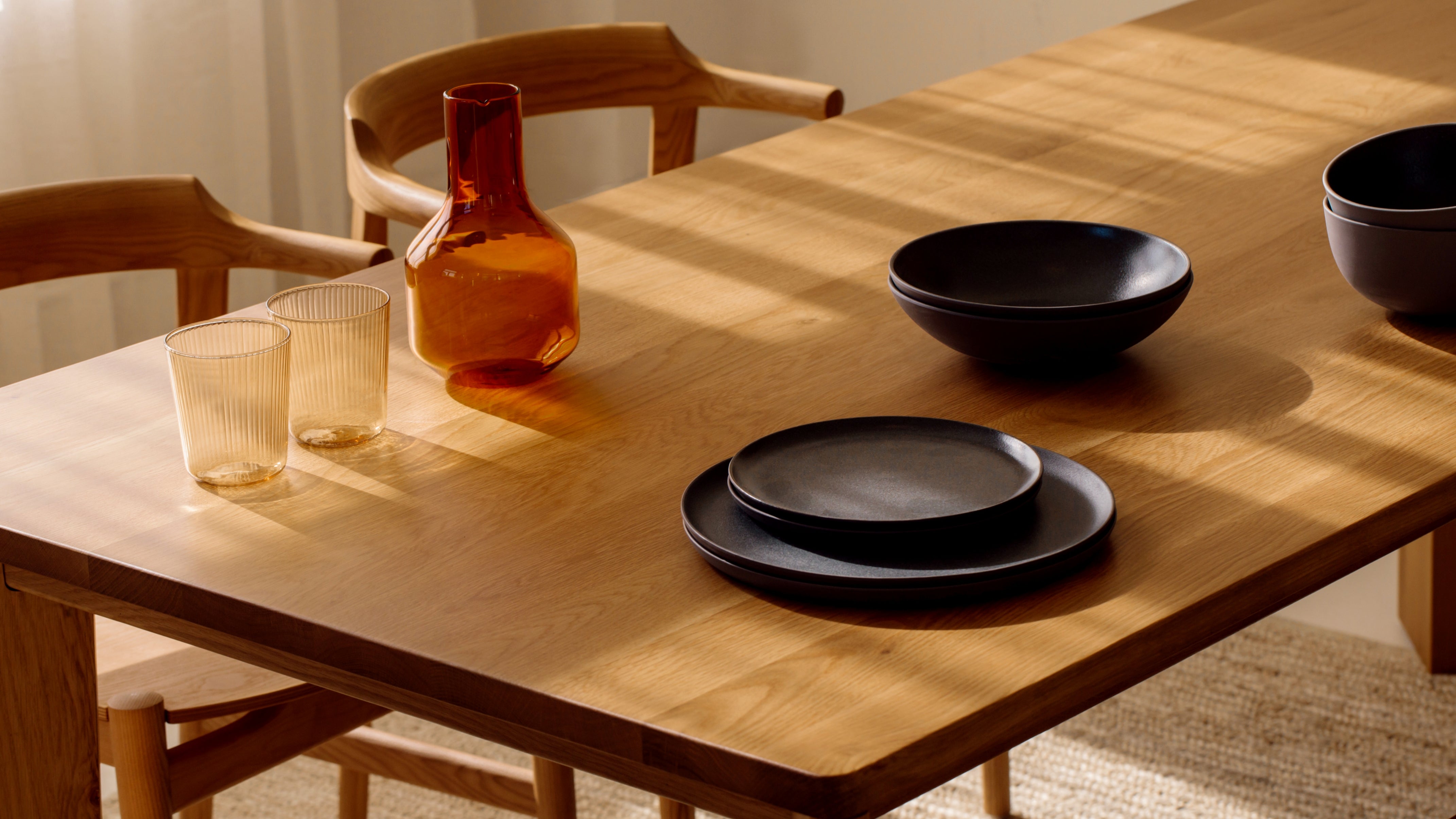 Frame Dining Table, Seats 8-10 People, Oak - Sundays Company