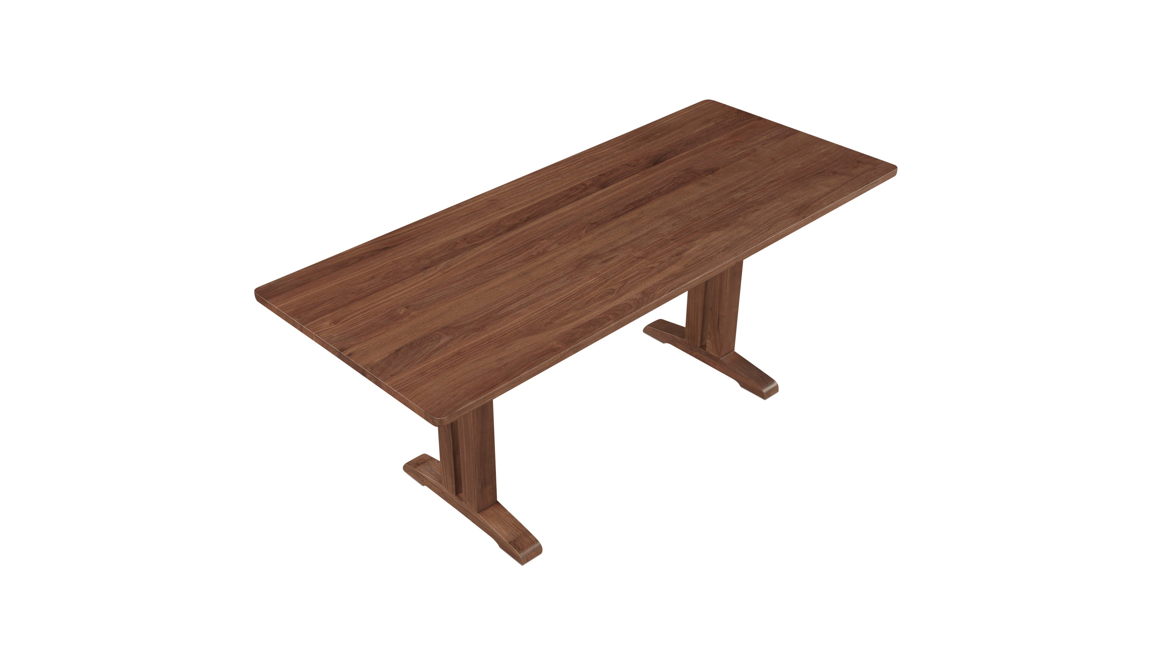 Flight Dining Table, Seats 6-8, Brushed American Walnut