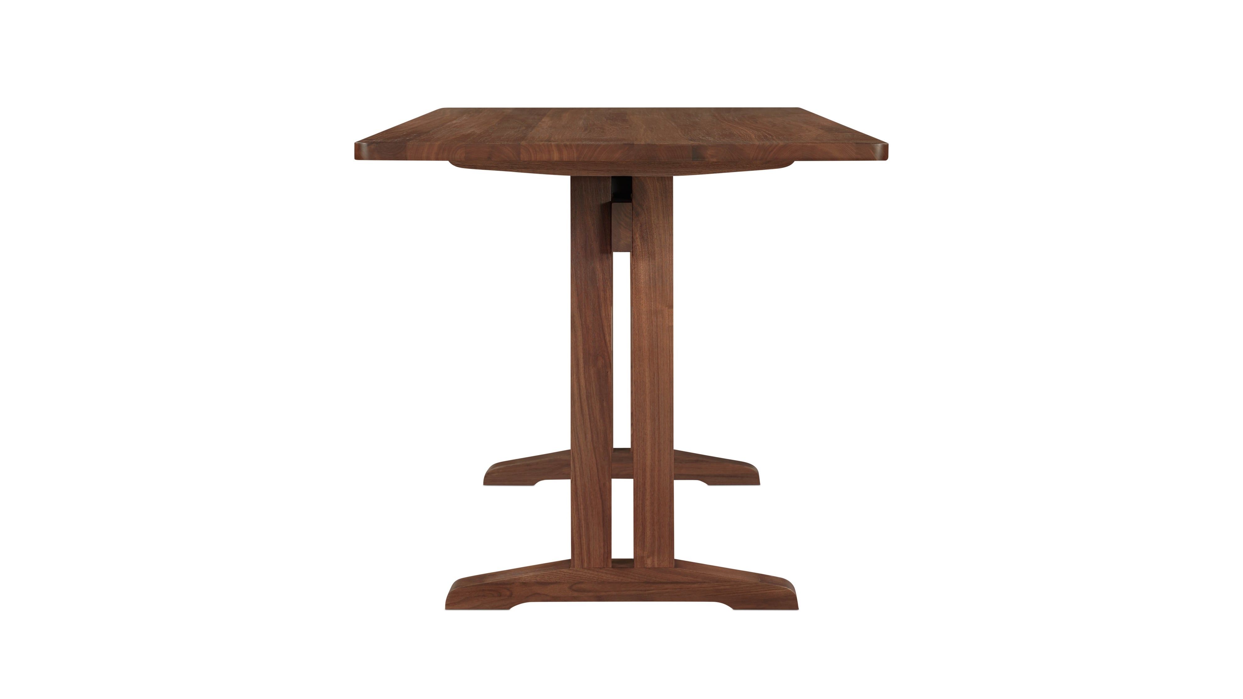 Flight Dining Table, Seats 6-8, Brushed American Walnut