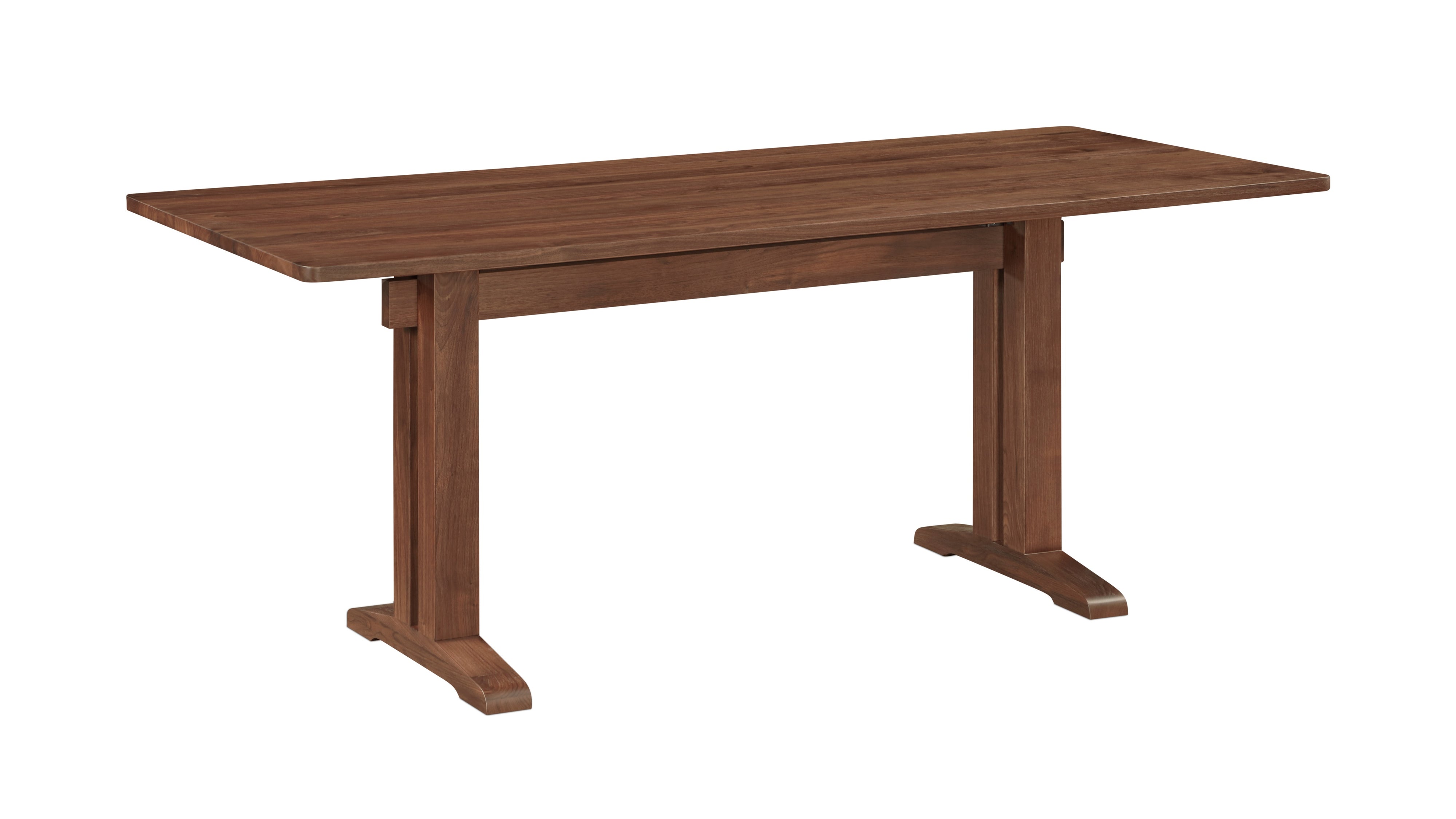 Flight Dining Table, Seats 6-8, Brushed American Walnut