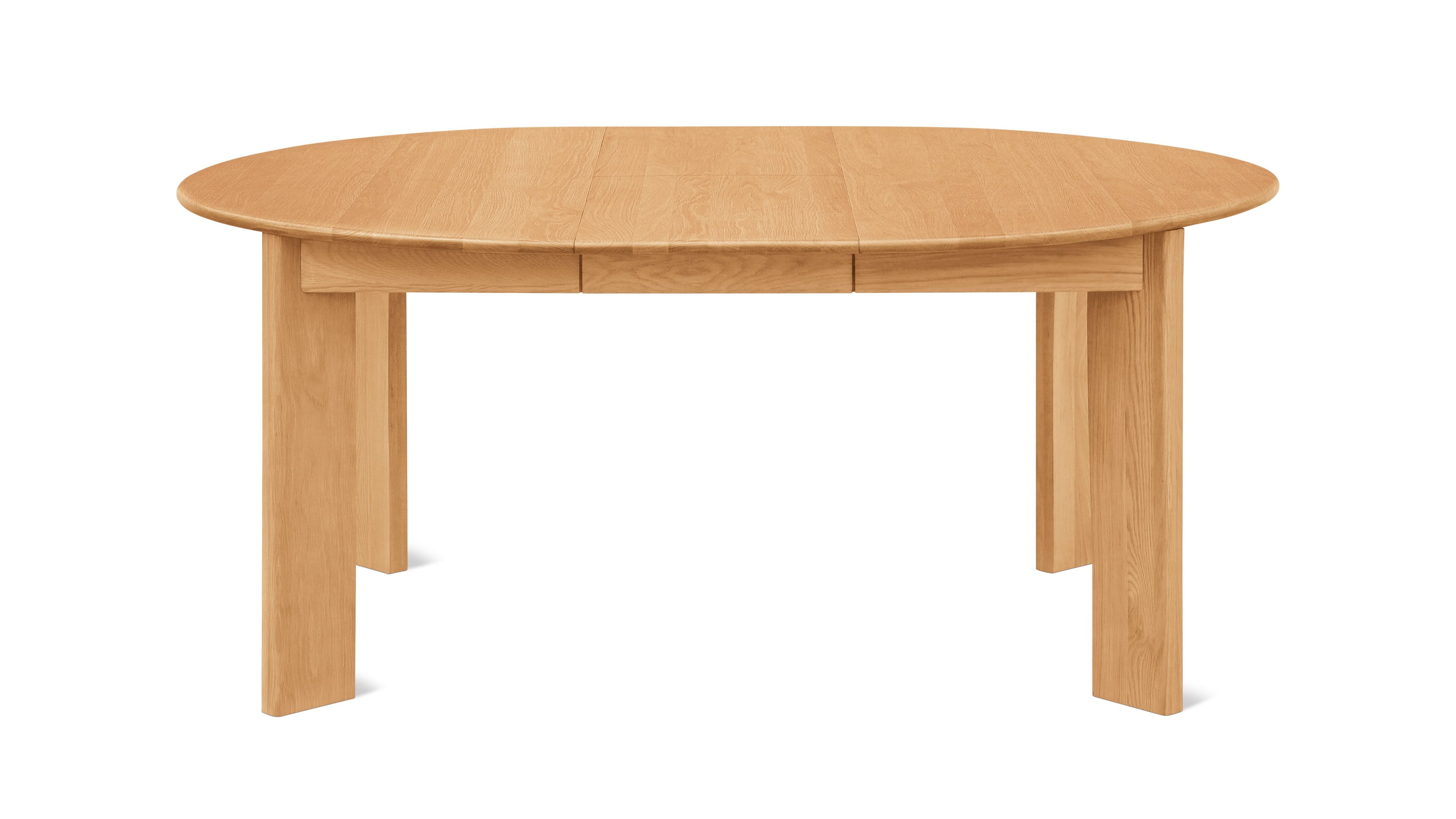 Frame Round Extendable Dining Table, Seats 4-8, Oak