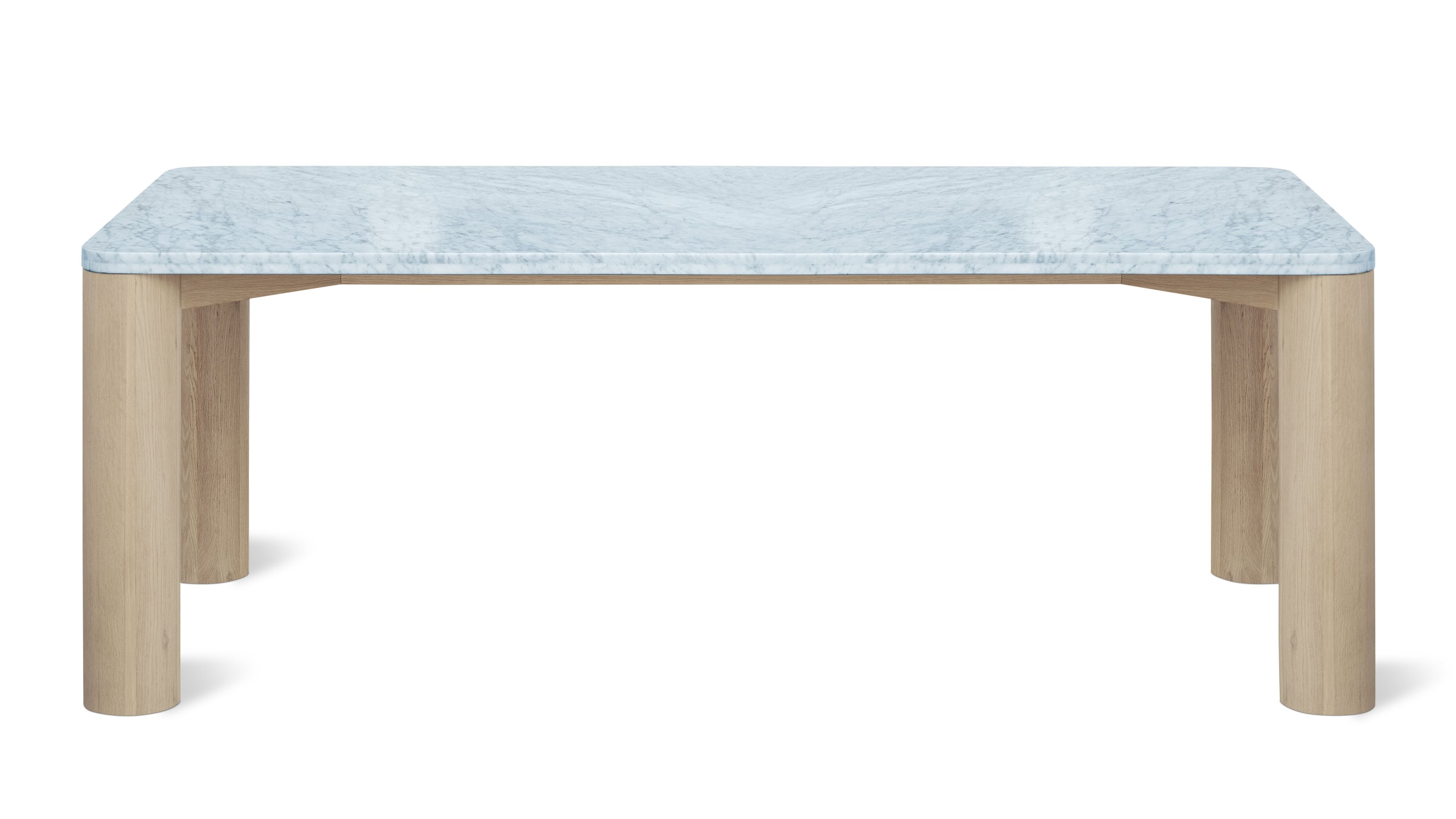 Field Dining Table, Seats 6-8 People, Oak/Carrara Marble