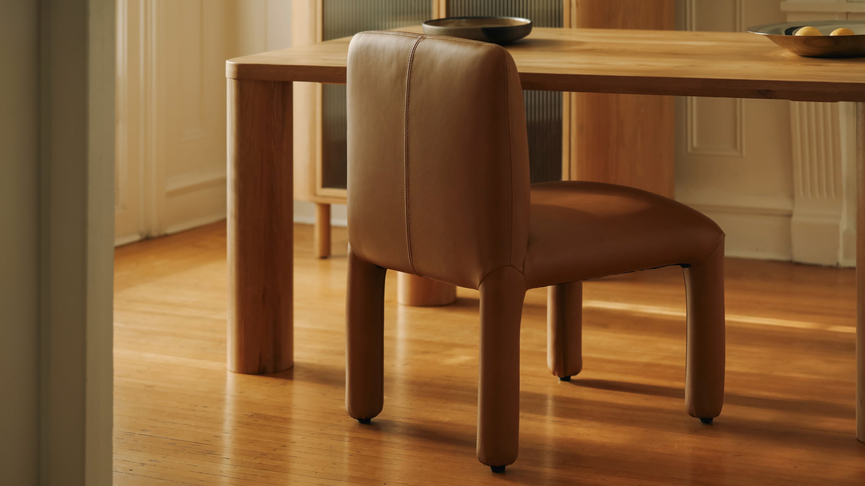 Another Round Dining Chair (Set Of Two), Camel - Image 9