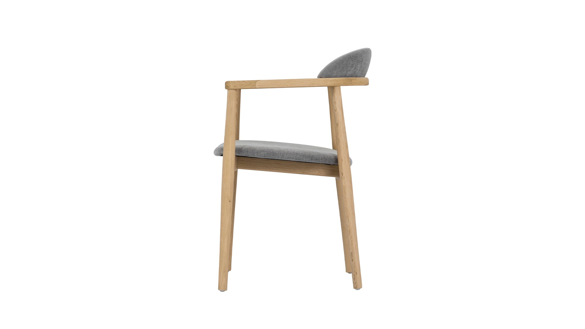 Count On Me Dining Chair, Oak, Grey Seat - Image 4