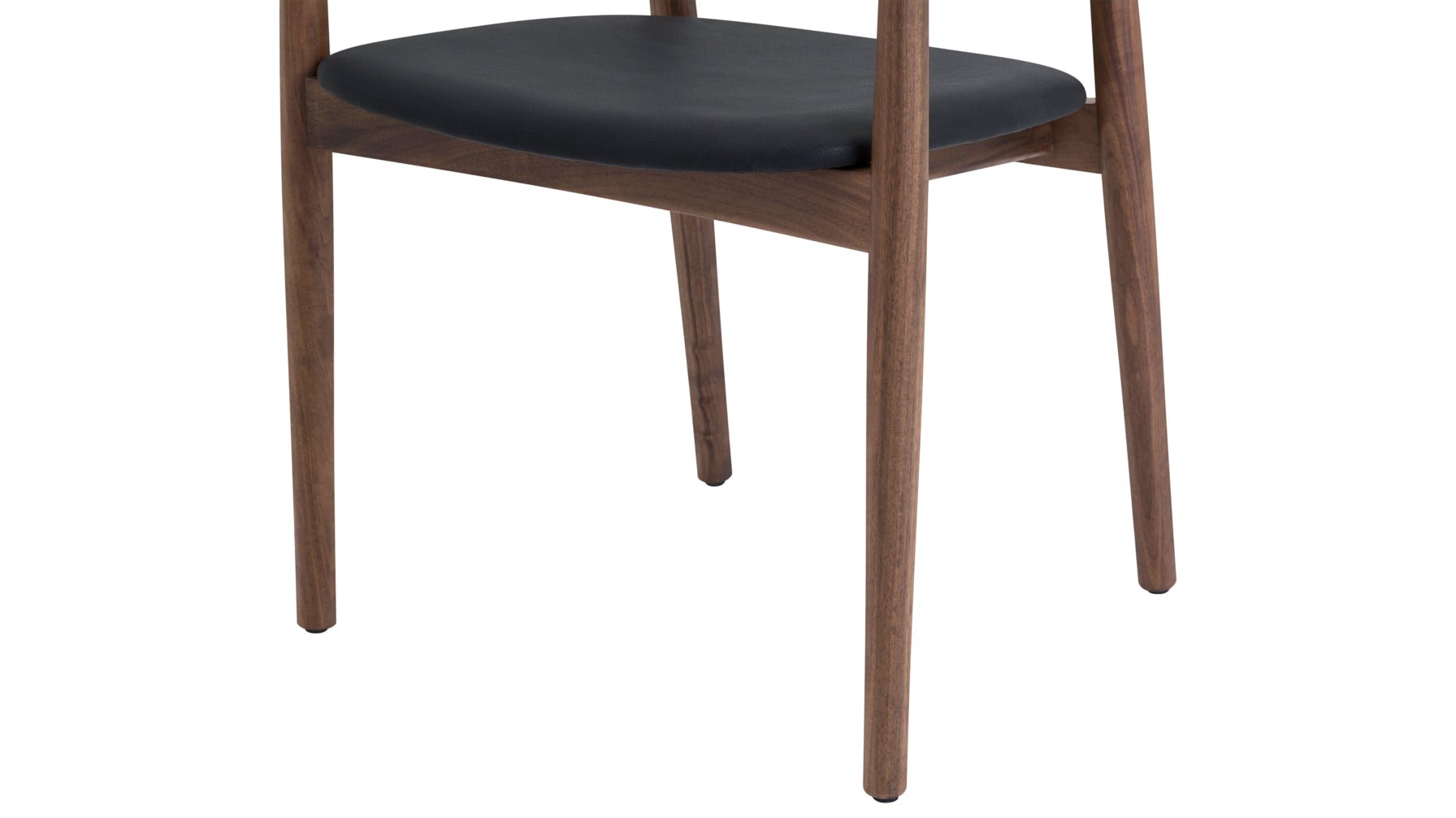 Count On Me Dining Chair, Walnut, Black Seat - Image 7