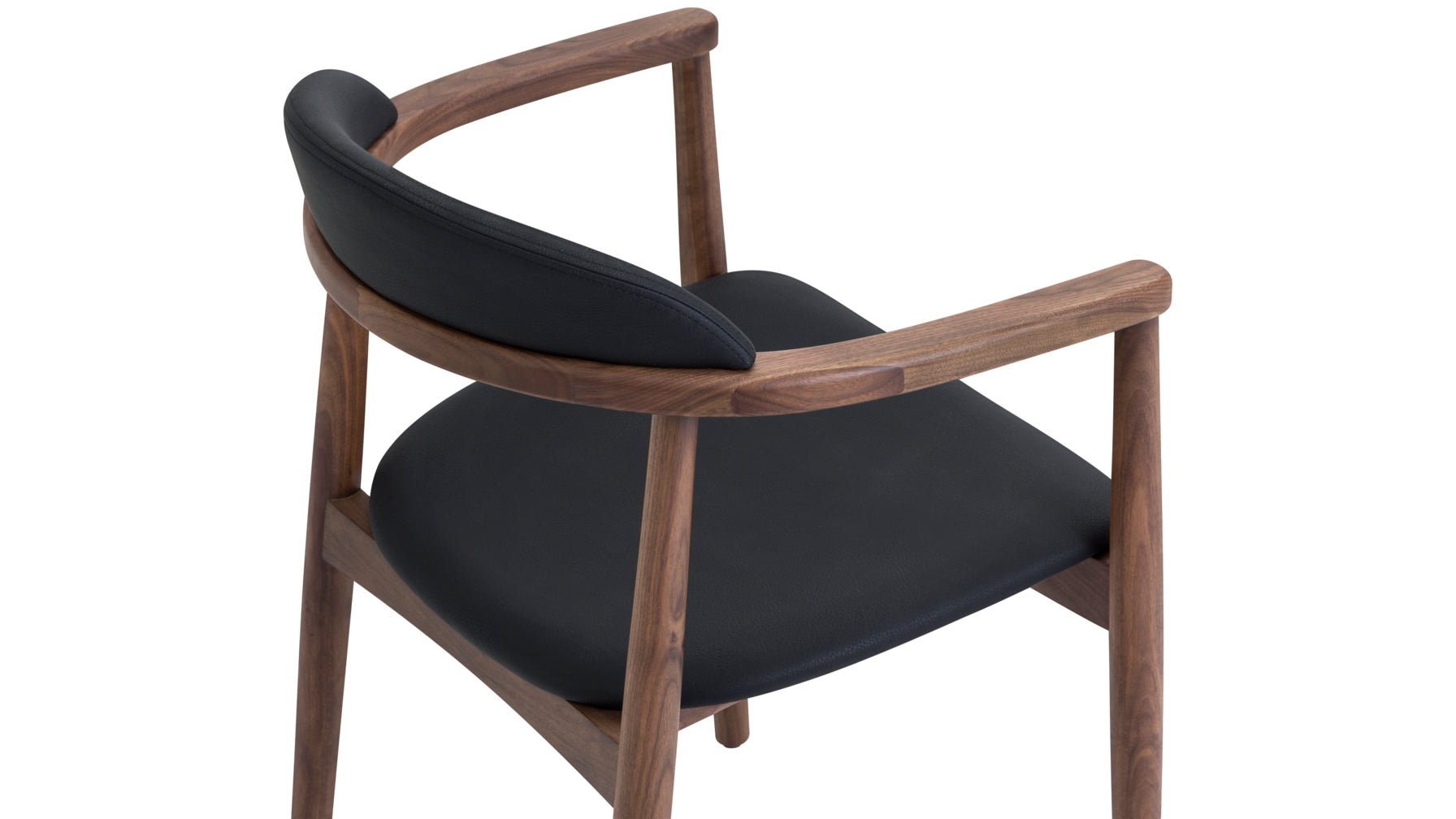 Count On Me Dining Chair, Walnut, Black Seat - Image 9