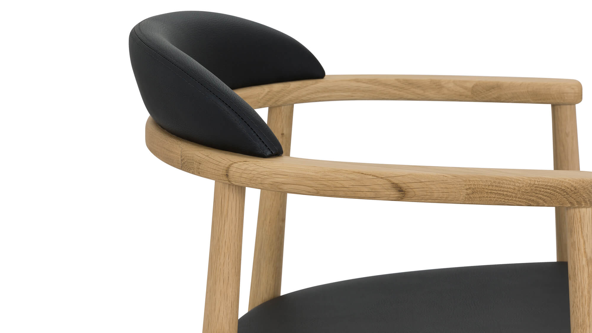 Count On Me Dining Chair, Oak, Black Seat - Sundays CompanyDNC - SH - 007 - 024