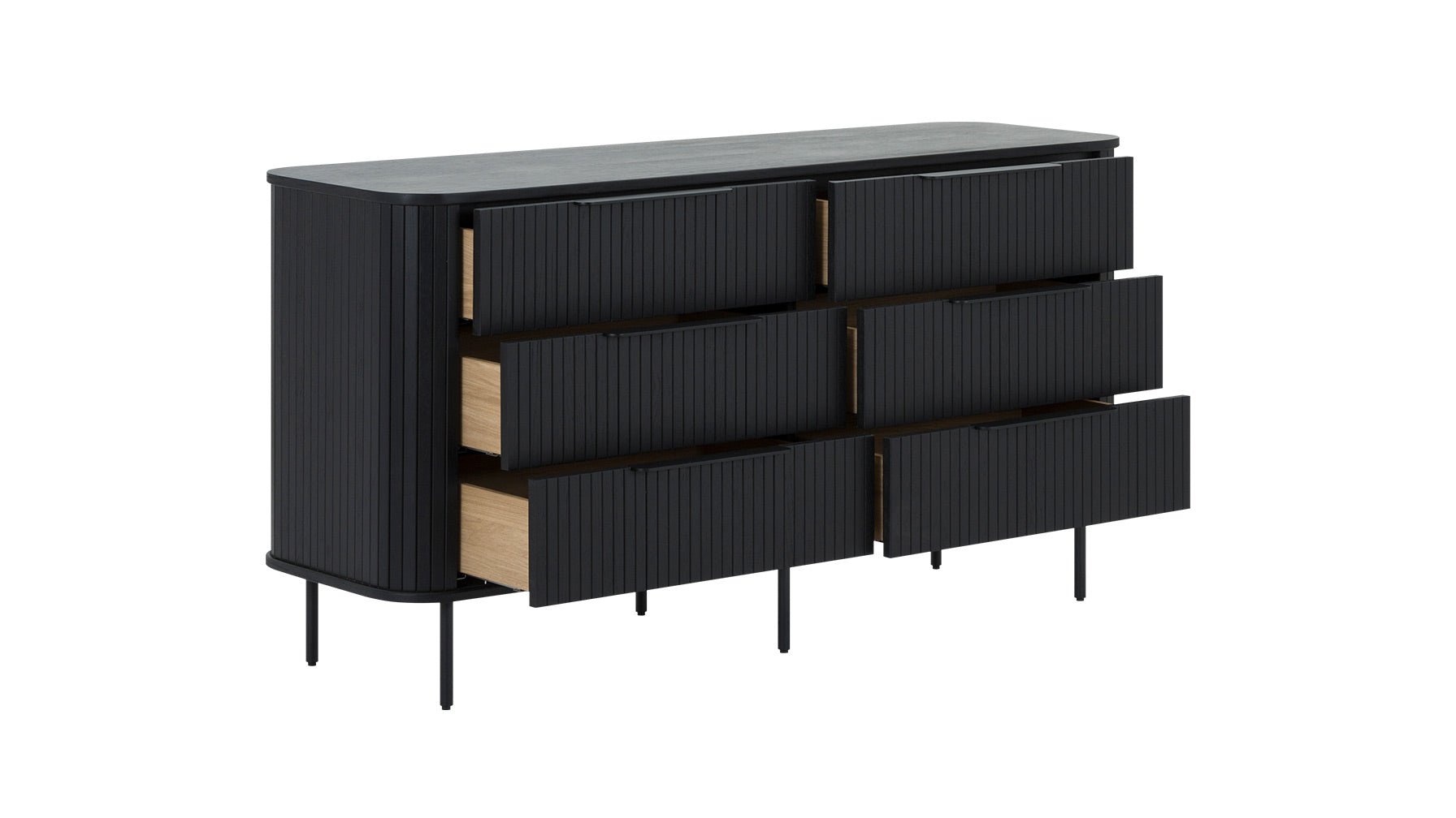 Easy Edge Double Dresser, Black Oak - Image 6
