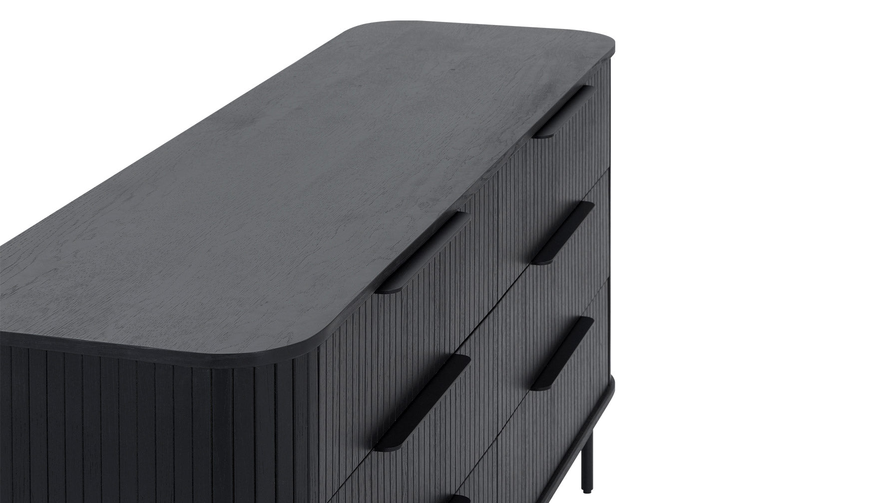 Easy Edge Double Dresser, Black Oak - Image 7
