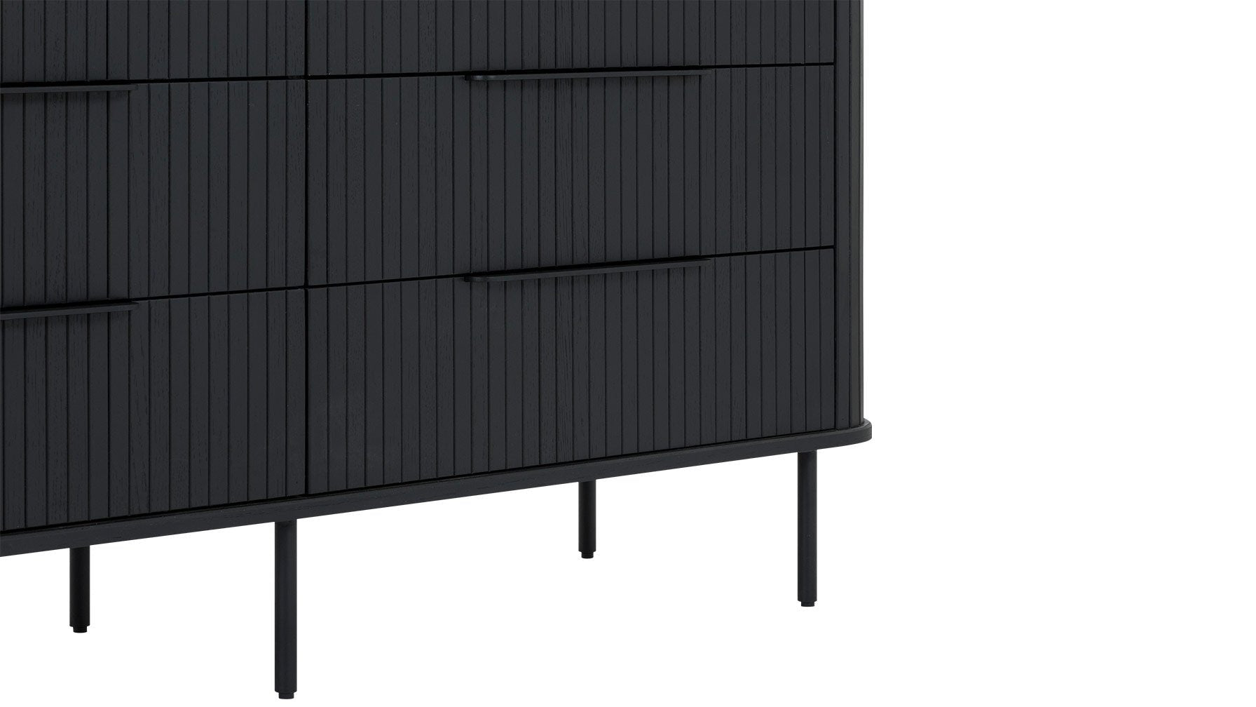 Easy Edge Double Dresser, Black Oak - Image 9