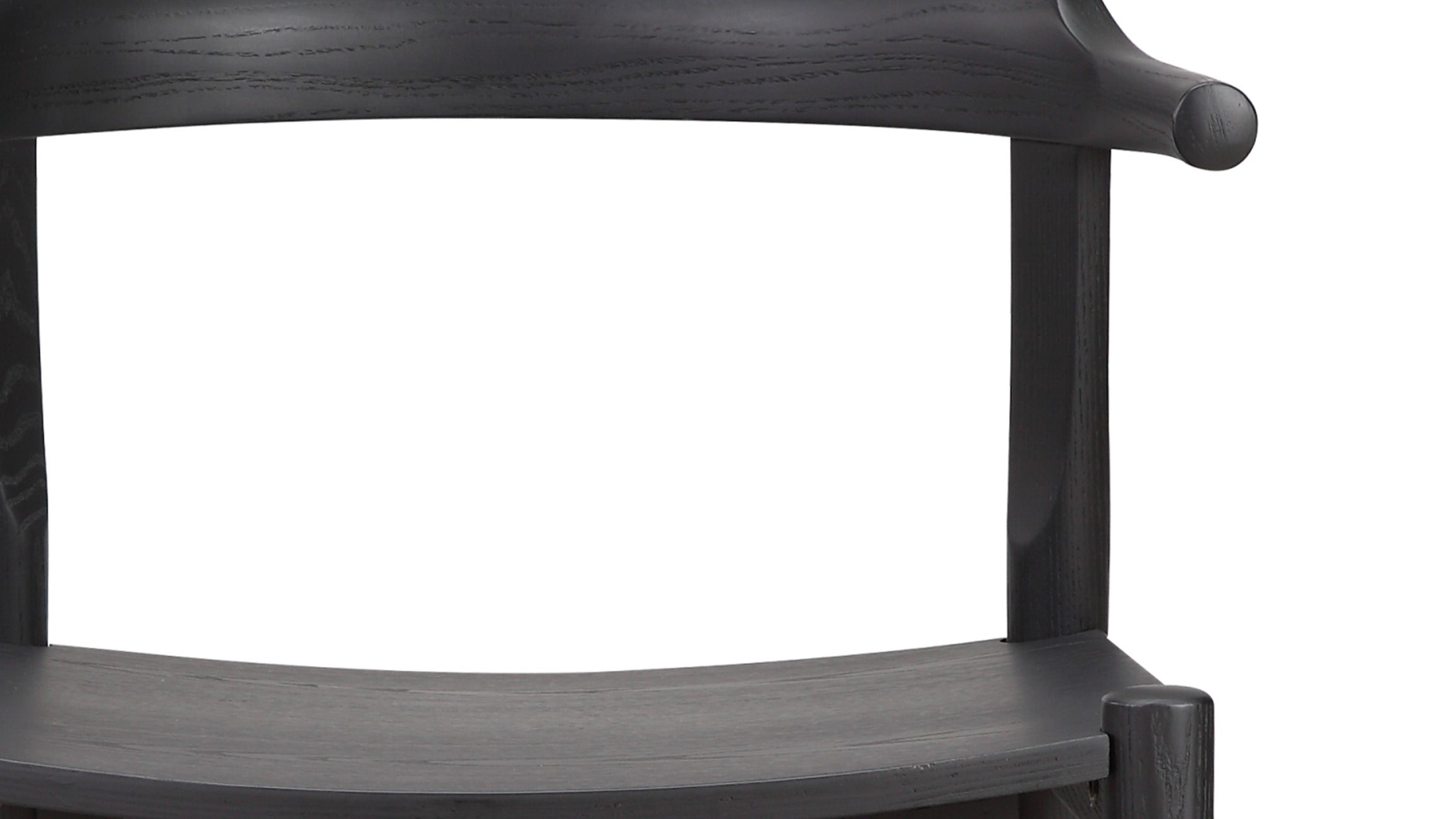 Tuck In Dining Chair, Wood Seat, Black Ash - Sundays CompanyCHA - EW - 001 - 055