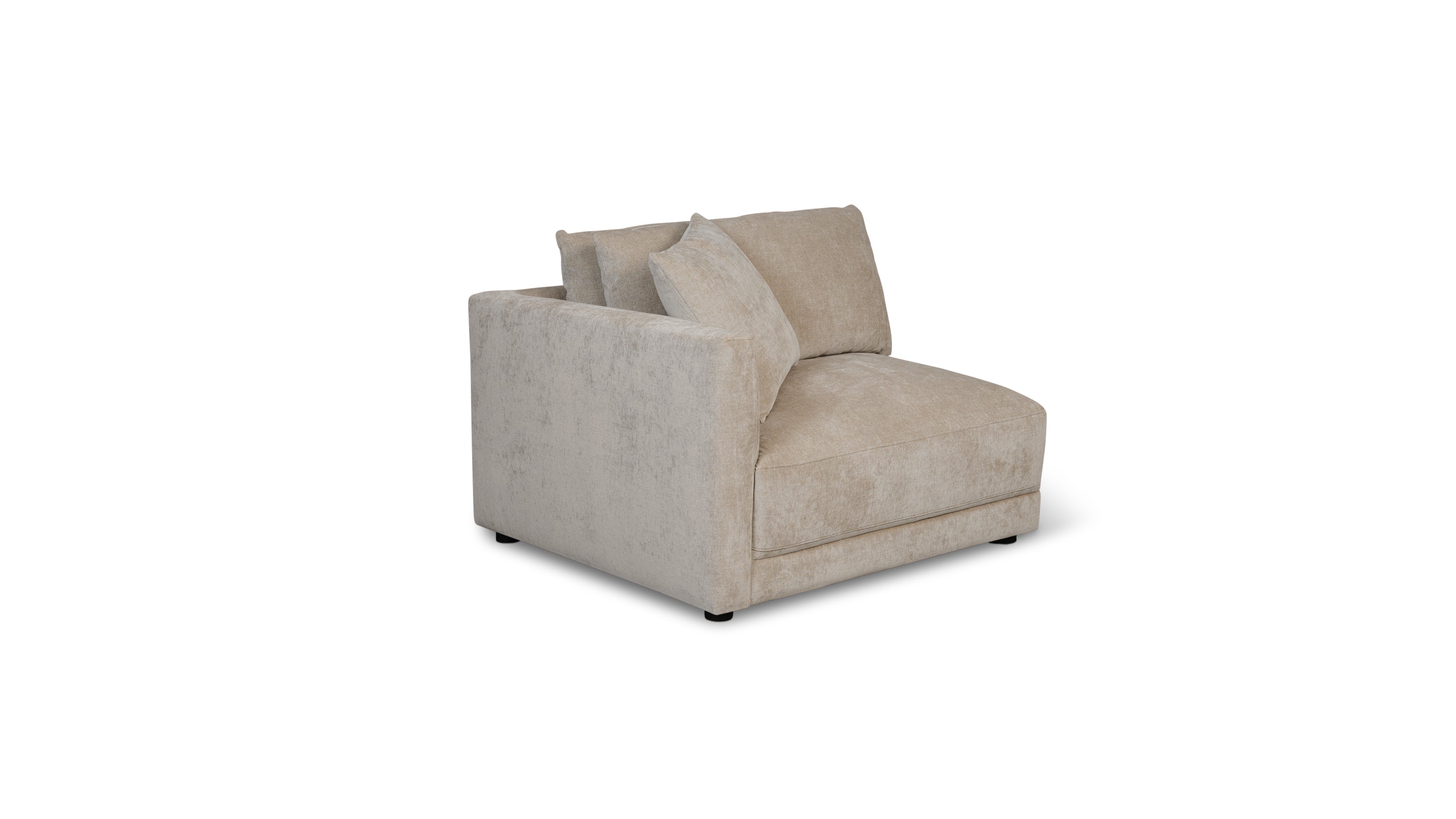 Soft Spot Left Arm Corner Chair, Cashew - Image 9
