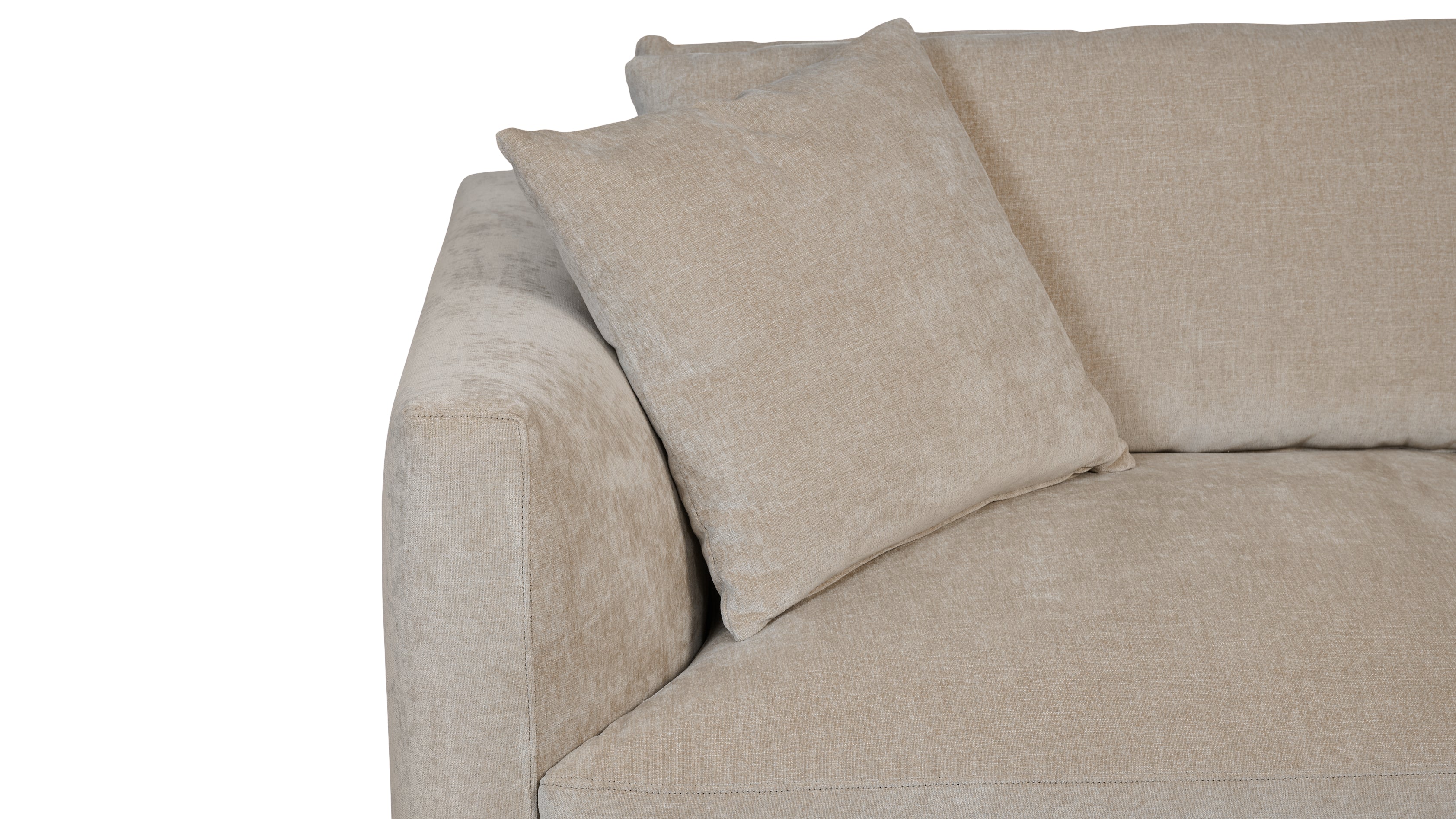 Soft Spot Left Arm Corner Chair, Cashew - Image 6