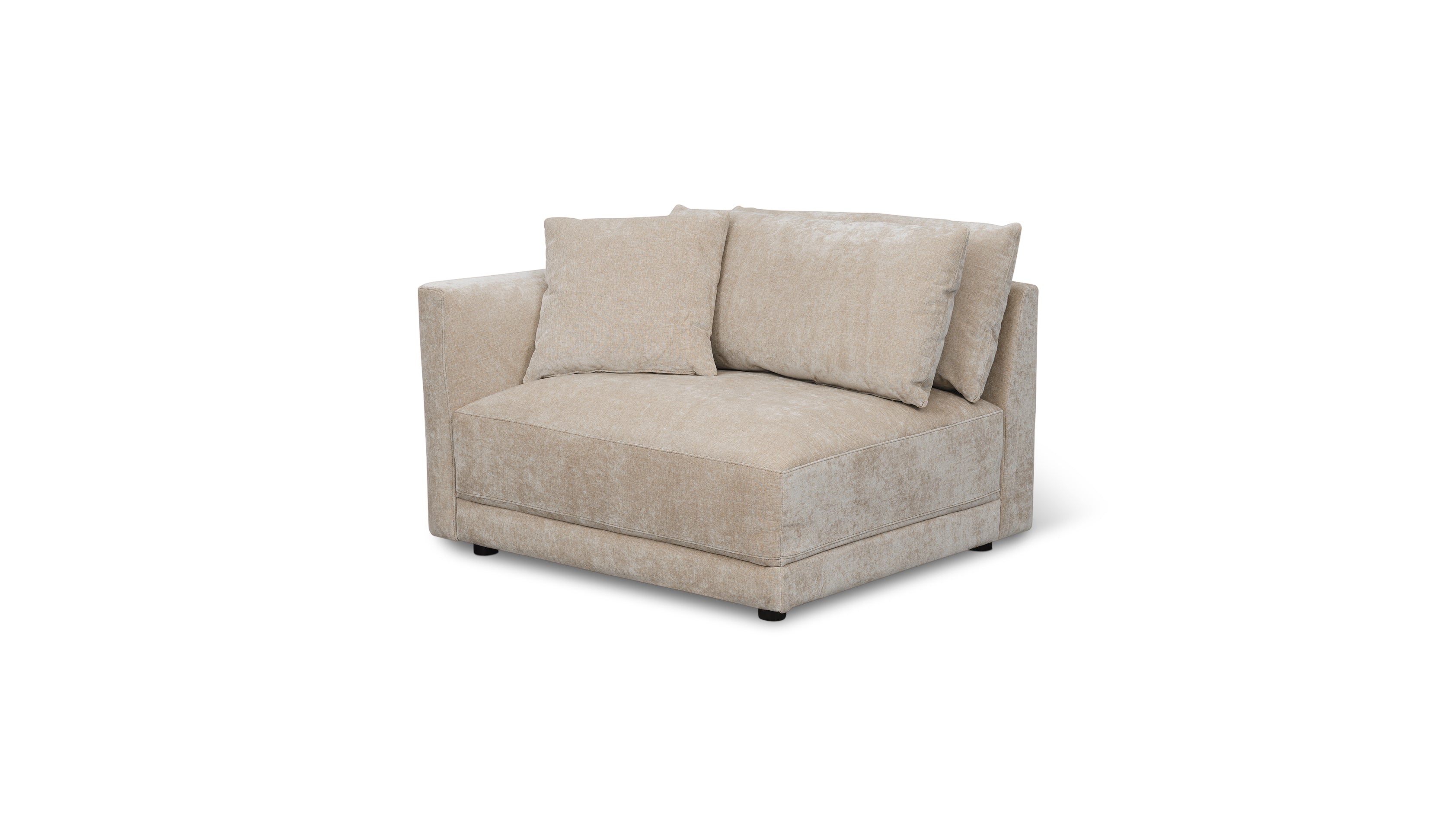 Soft Spot Left Arm Corner Chair, Cashew - Image 8