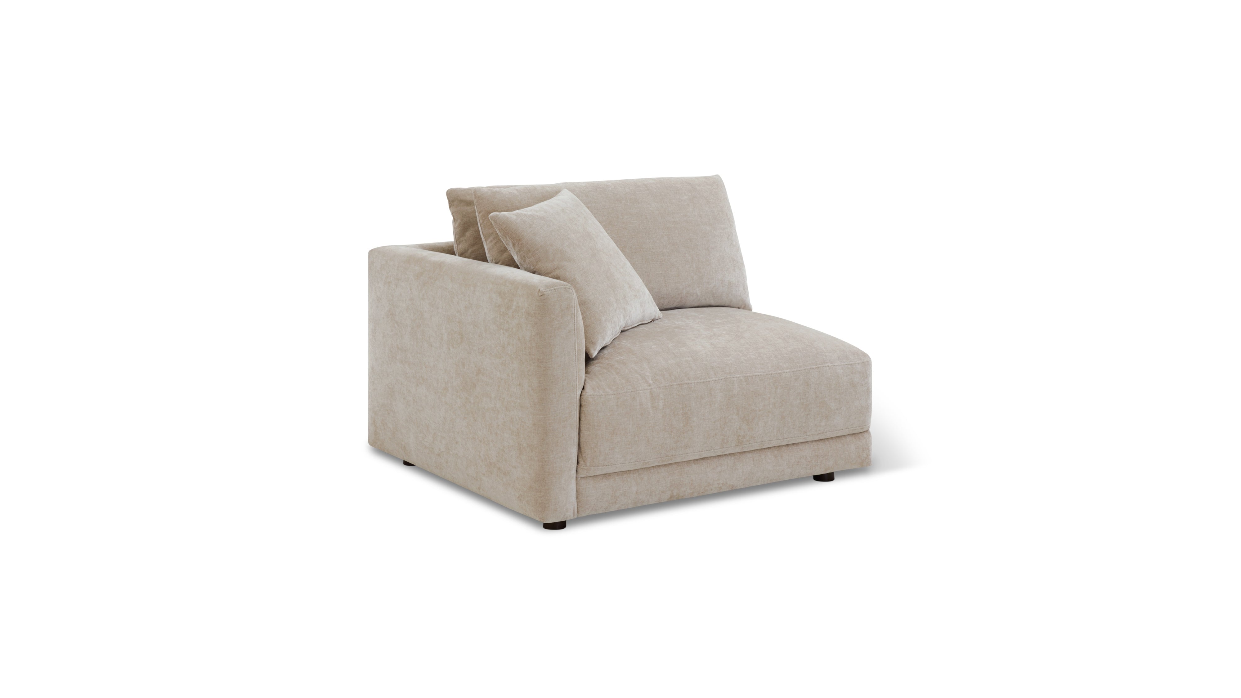 Soft Spot Left Arm Corner Chair, Cashew