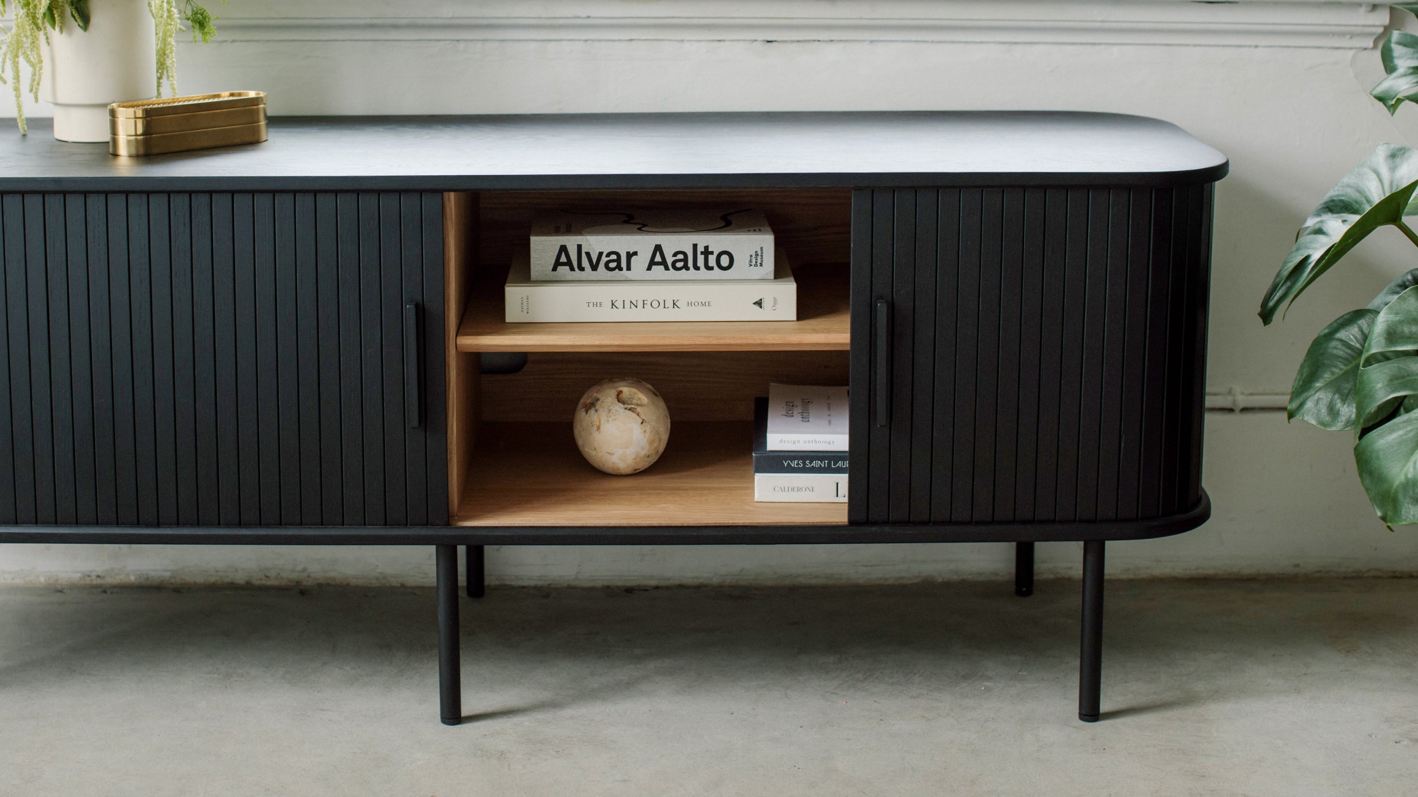 Easy Edge Media Unit, Black Oak - Image 4