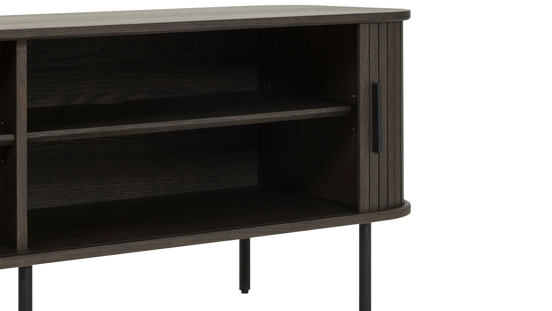 Easy Edge Media Unit, Brown Oak - Sundays CompanyMED - SH - 001 - 003