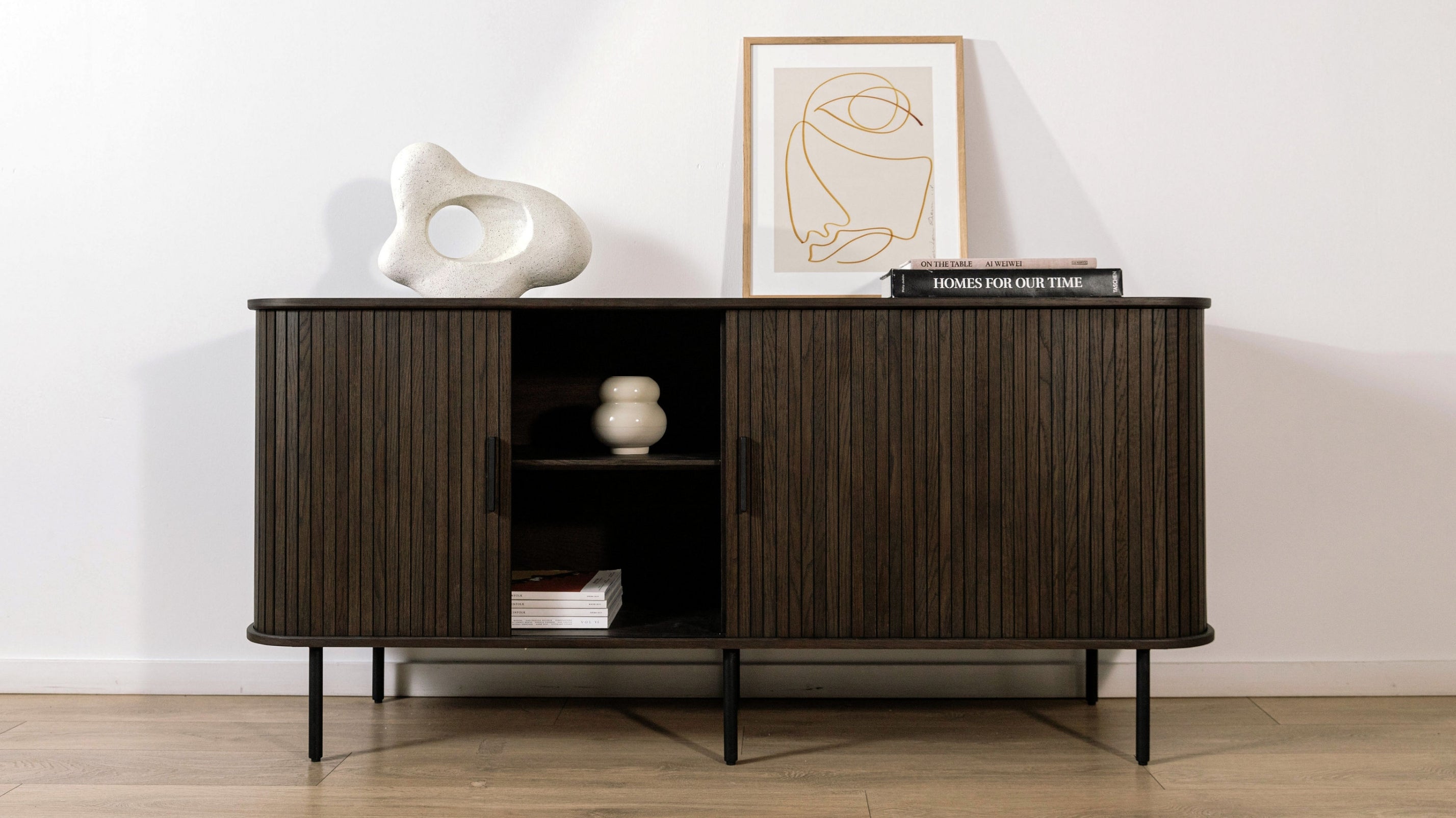 Easy Edge Media Unit, Brown Oak - Image 3