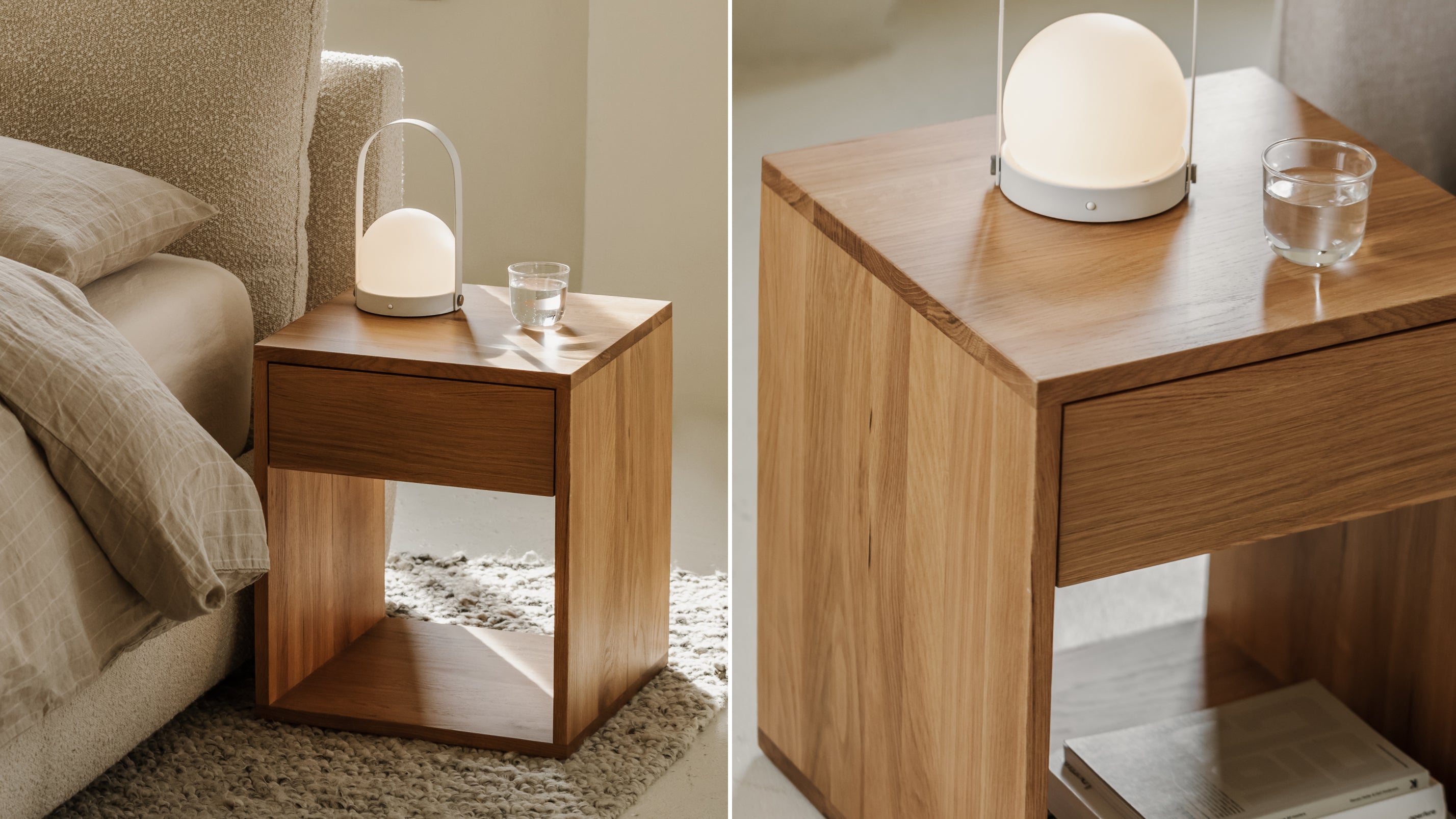 Rest Easy Nightstand With Drawer, Tall, Oak - Image 4