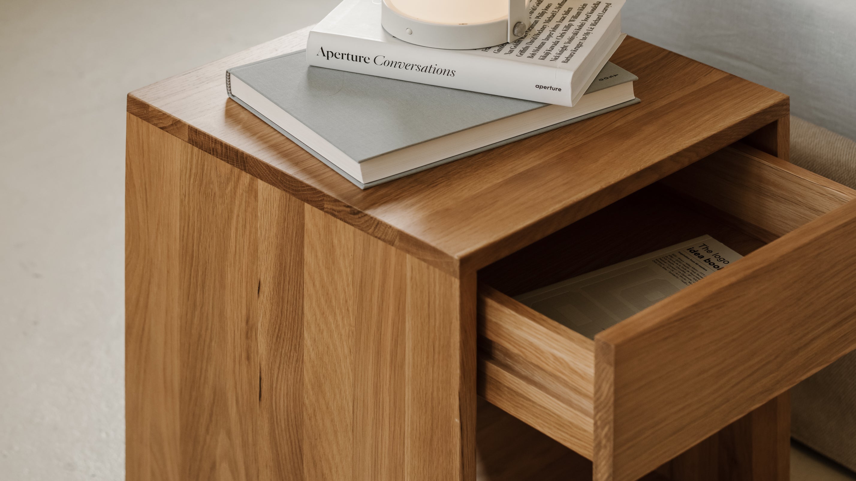 Rest Easy Nightstand With Drawer, Tall, Oak - Image 10