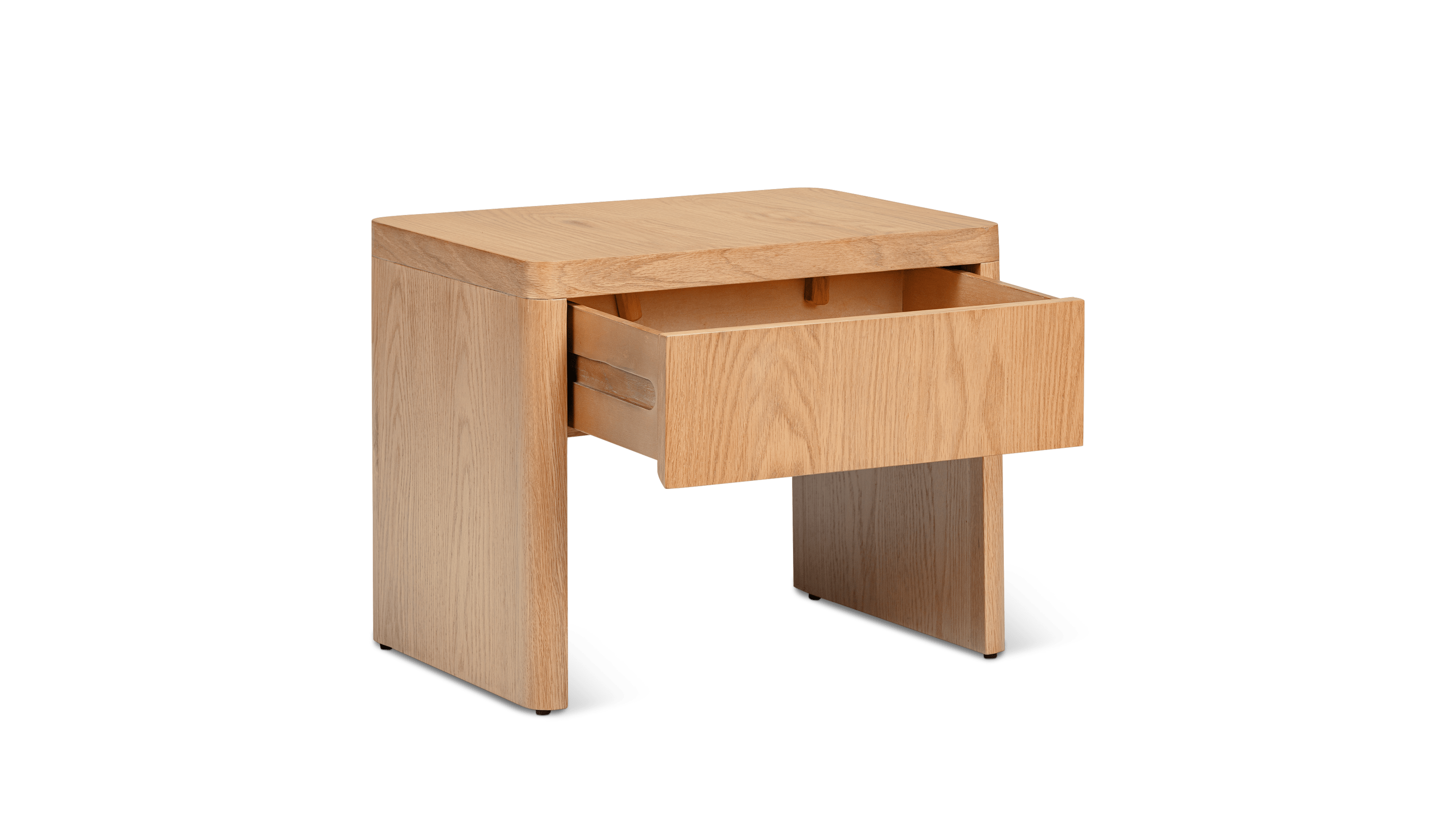Form Nightstand With Drawer, White Oak - Image 4