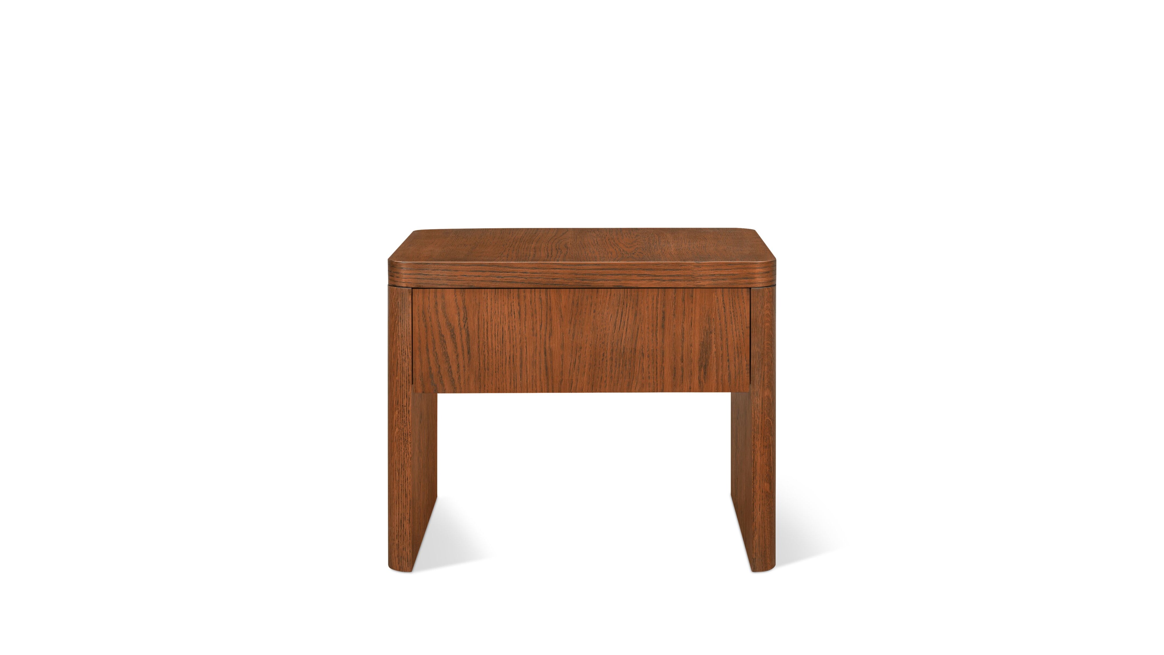 Form Nightstand, Stained Walnut