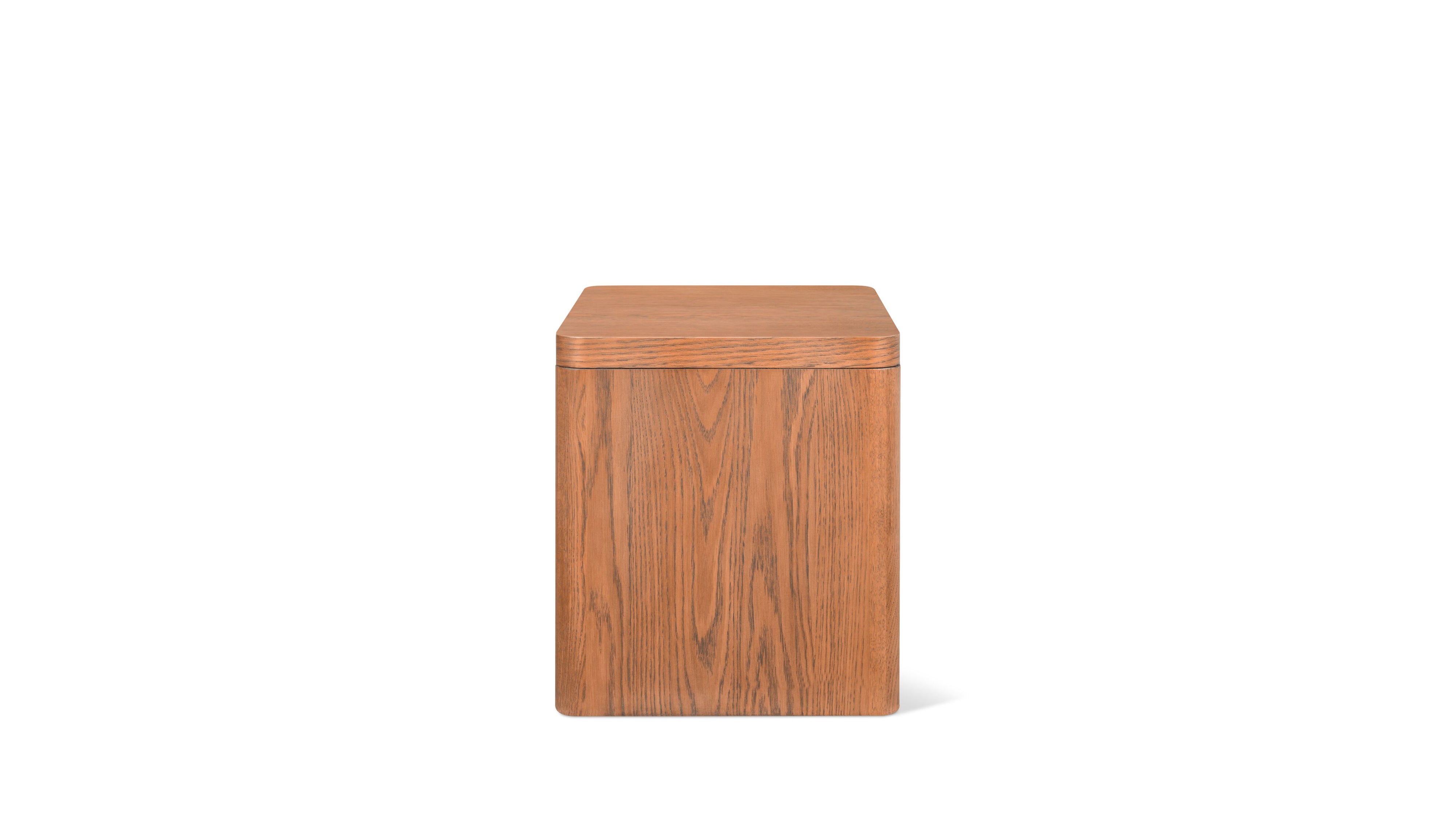 Form Nightstand, Stained Walnut