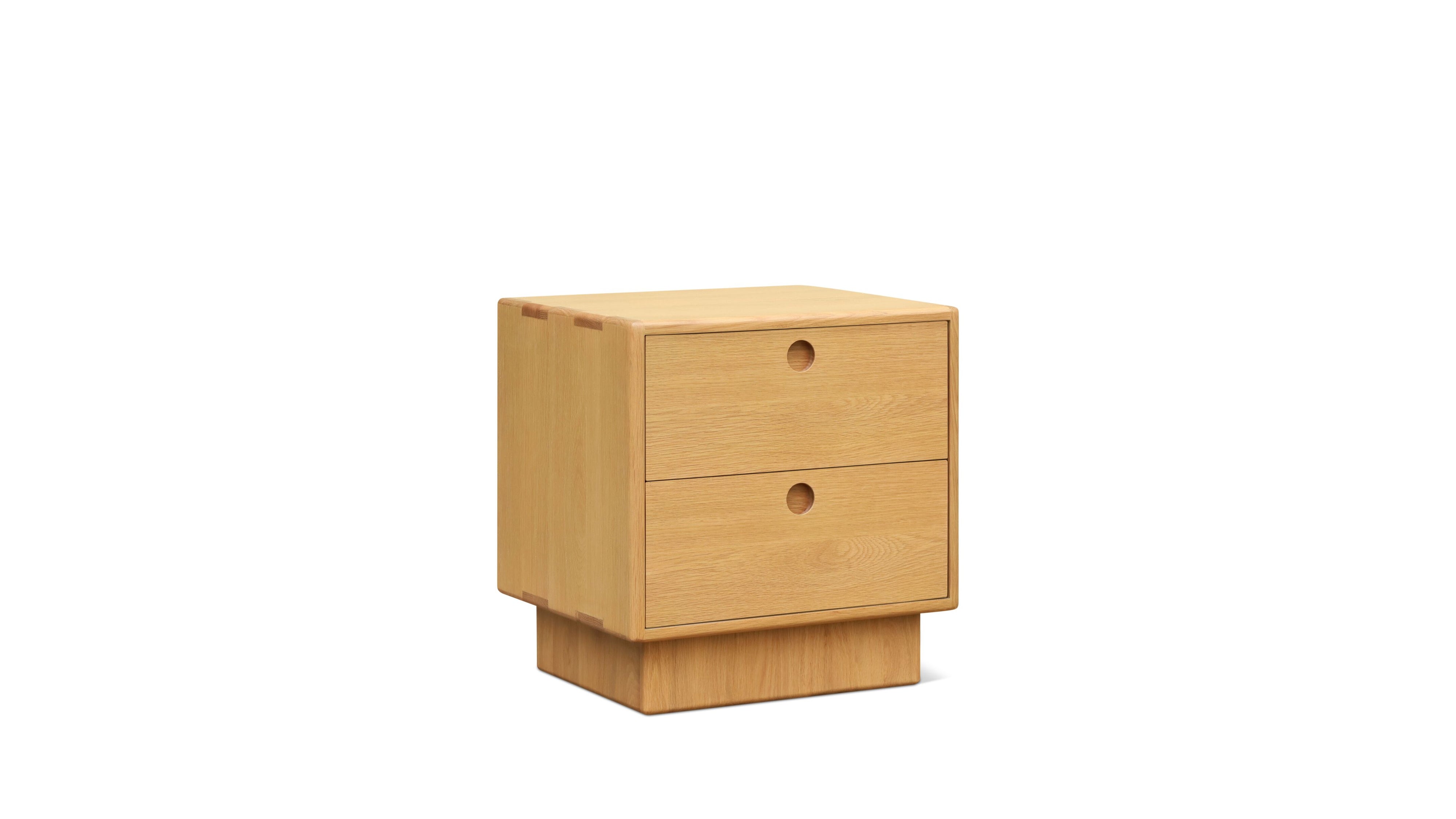 Square Up Nightstand, Oak