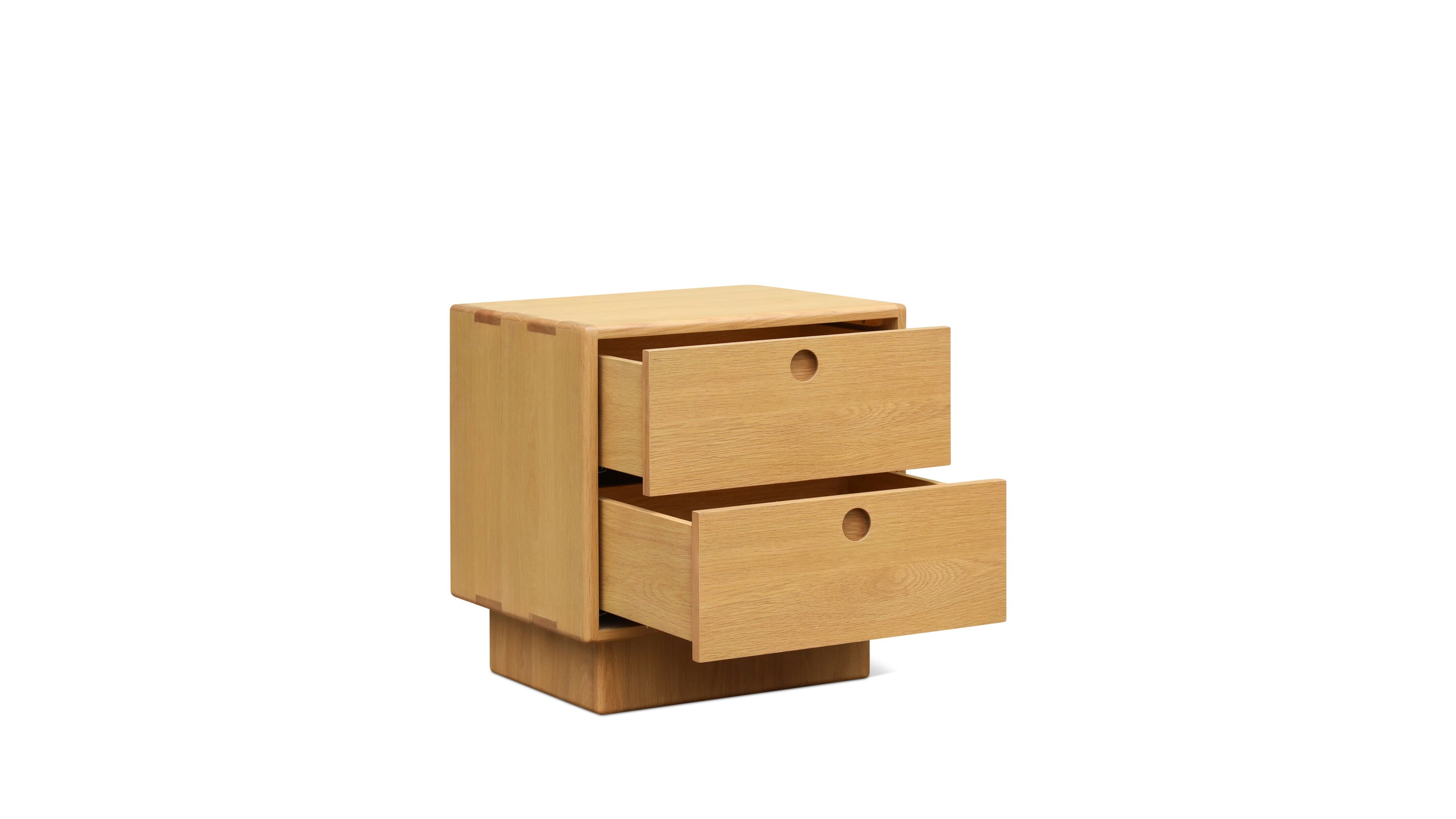Square Up Nightstand, Oak