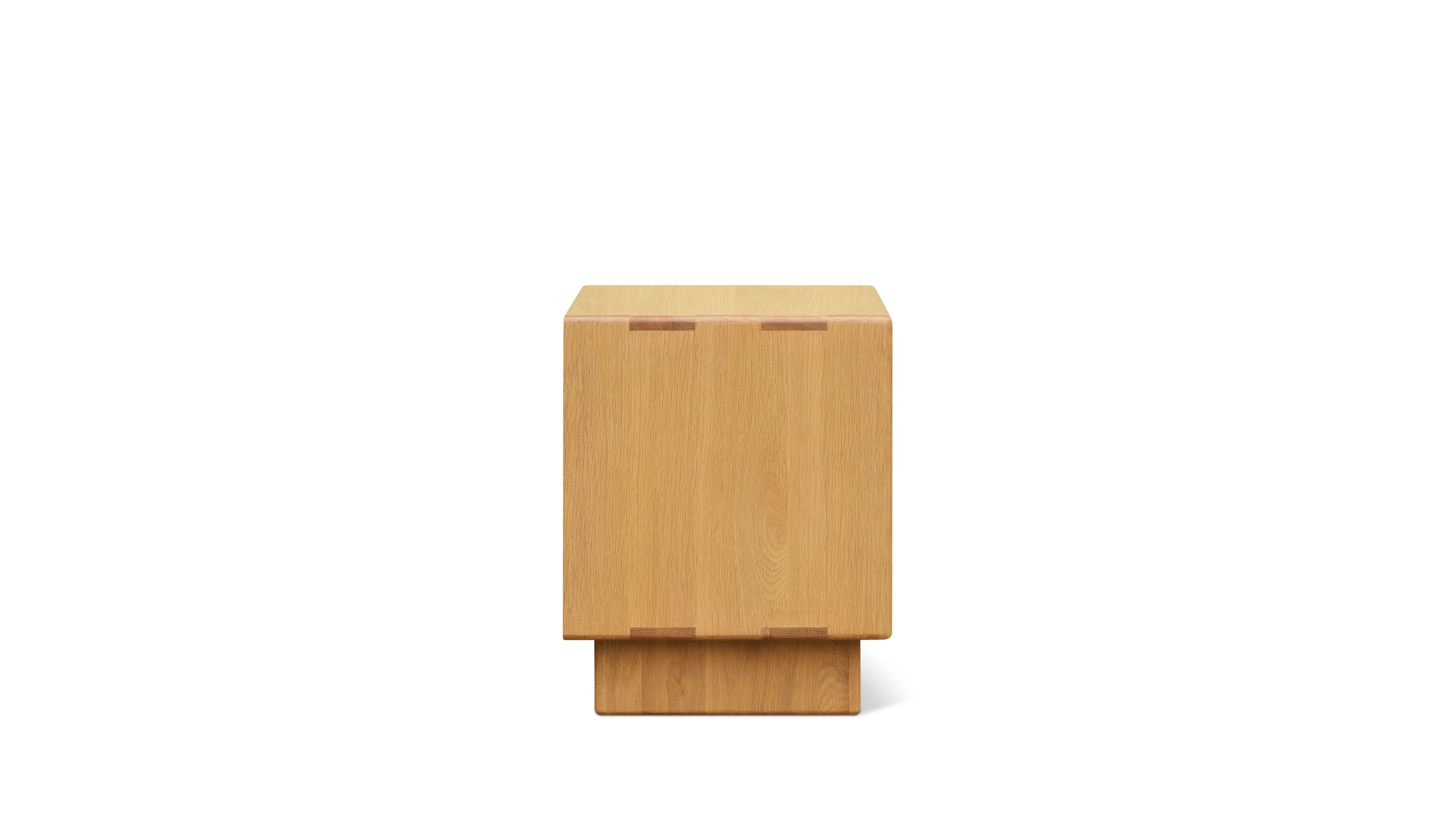 Square Up Nightstand, Oak