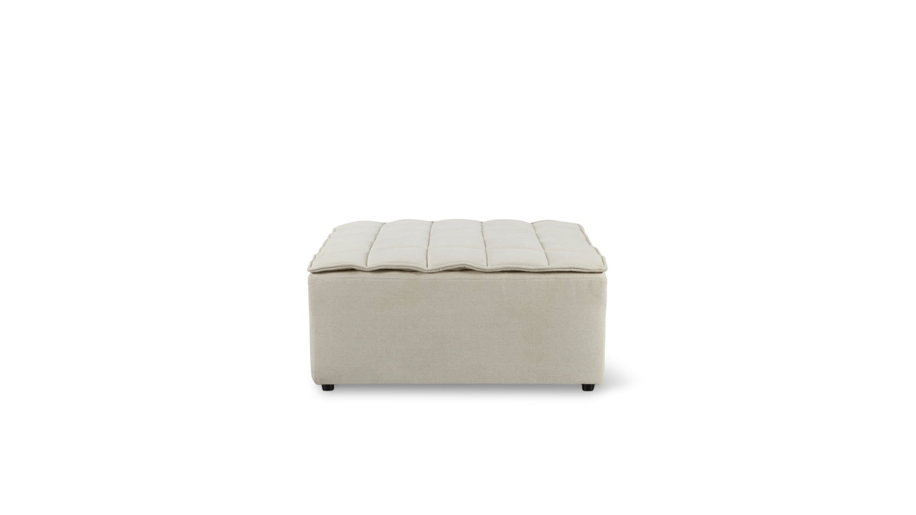 Quilt Ottoman Fawn - Image 1