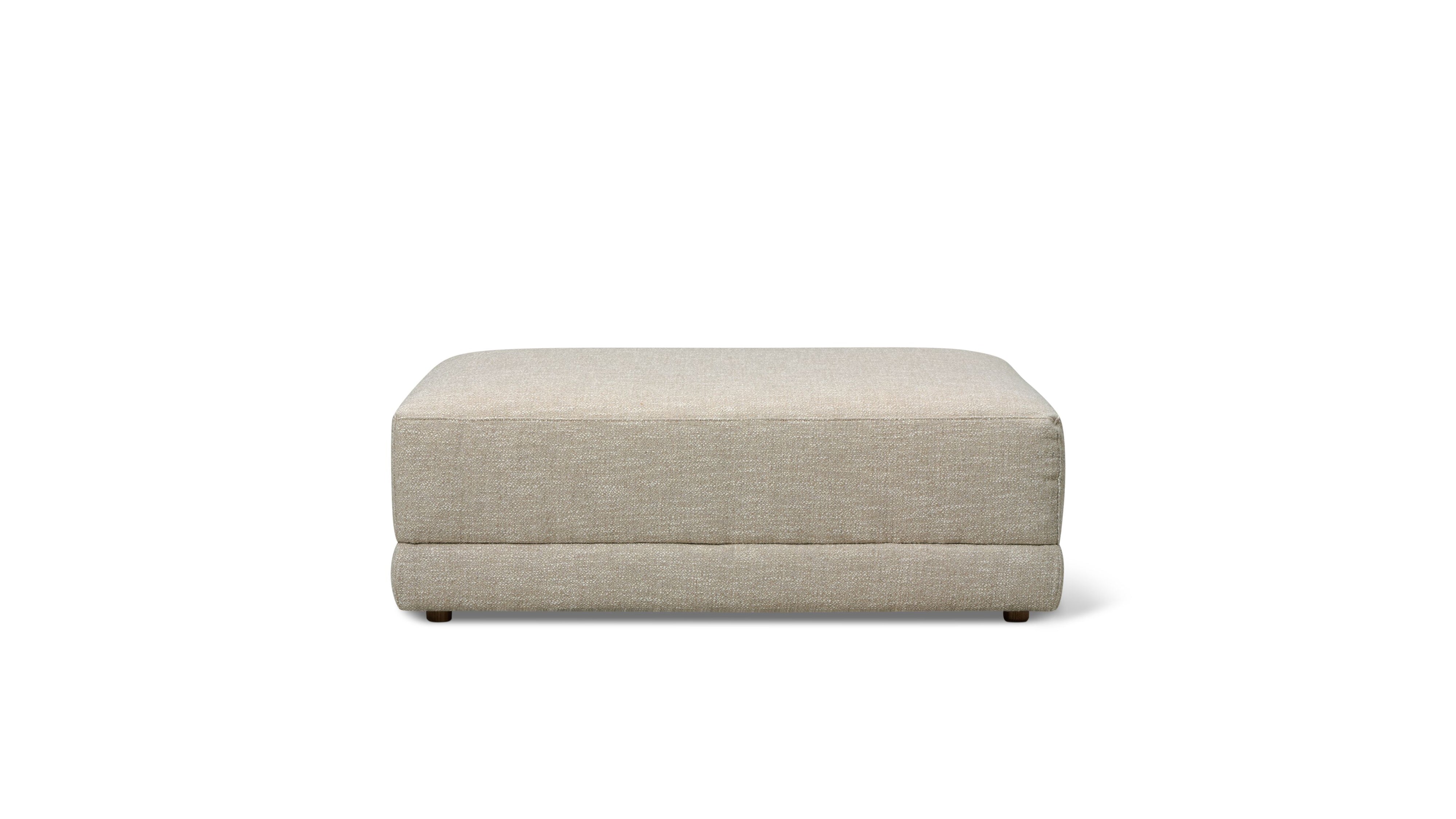 Wind Down Ottoman, Flax